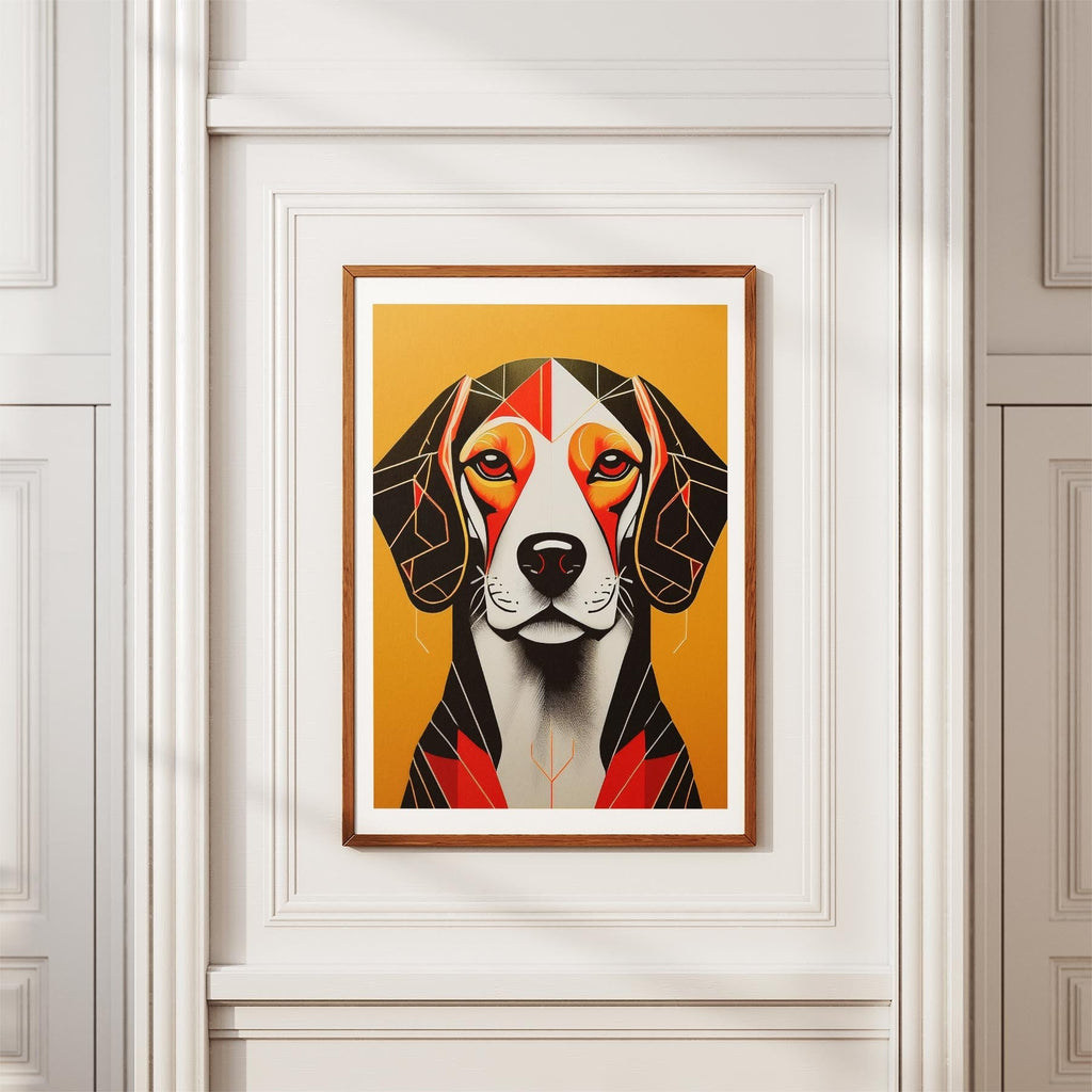 Beagle Geometric Orange Series image 3
