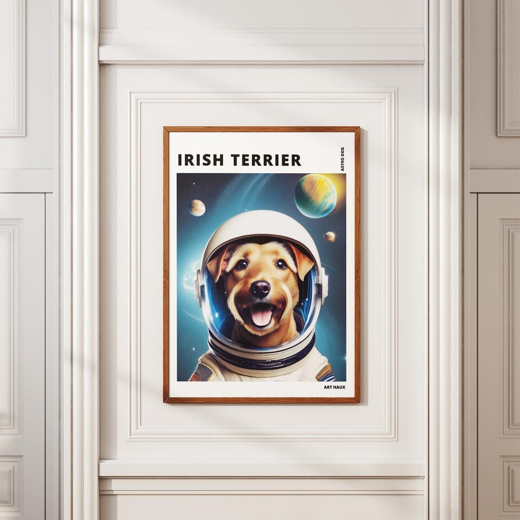 Irish Terrier Astronaut Dog Series with Text Astro Dog image 3