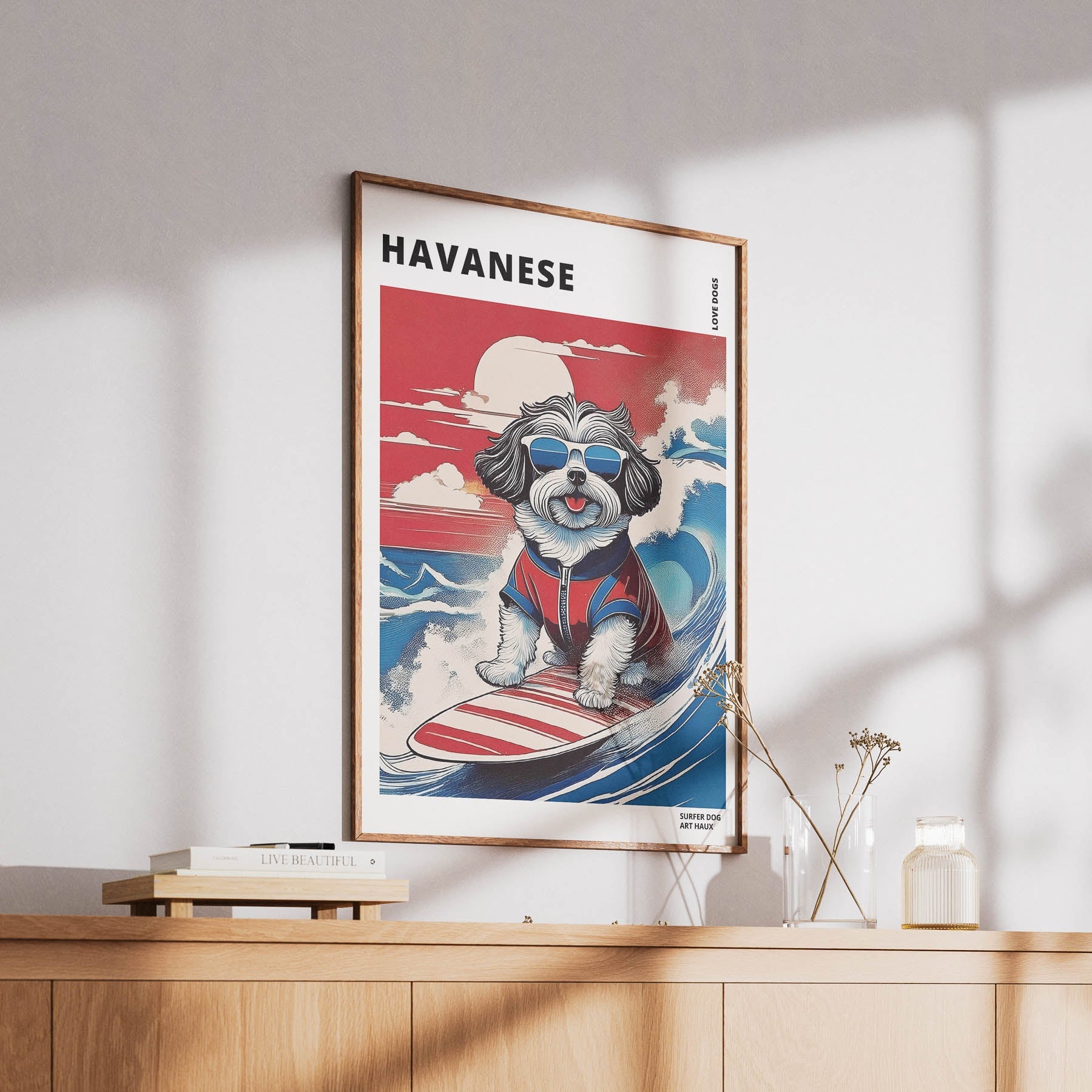 Havanese Hokosai Surfer Dogs 1 image 6