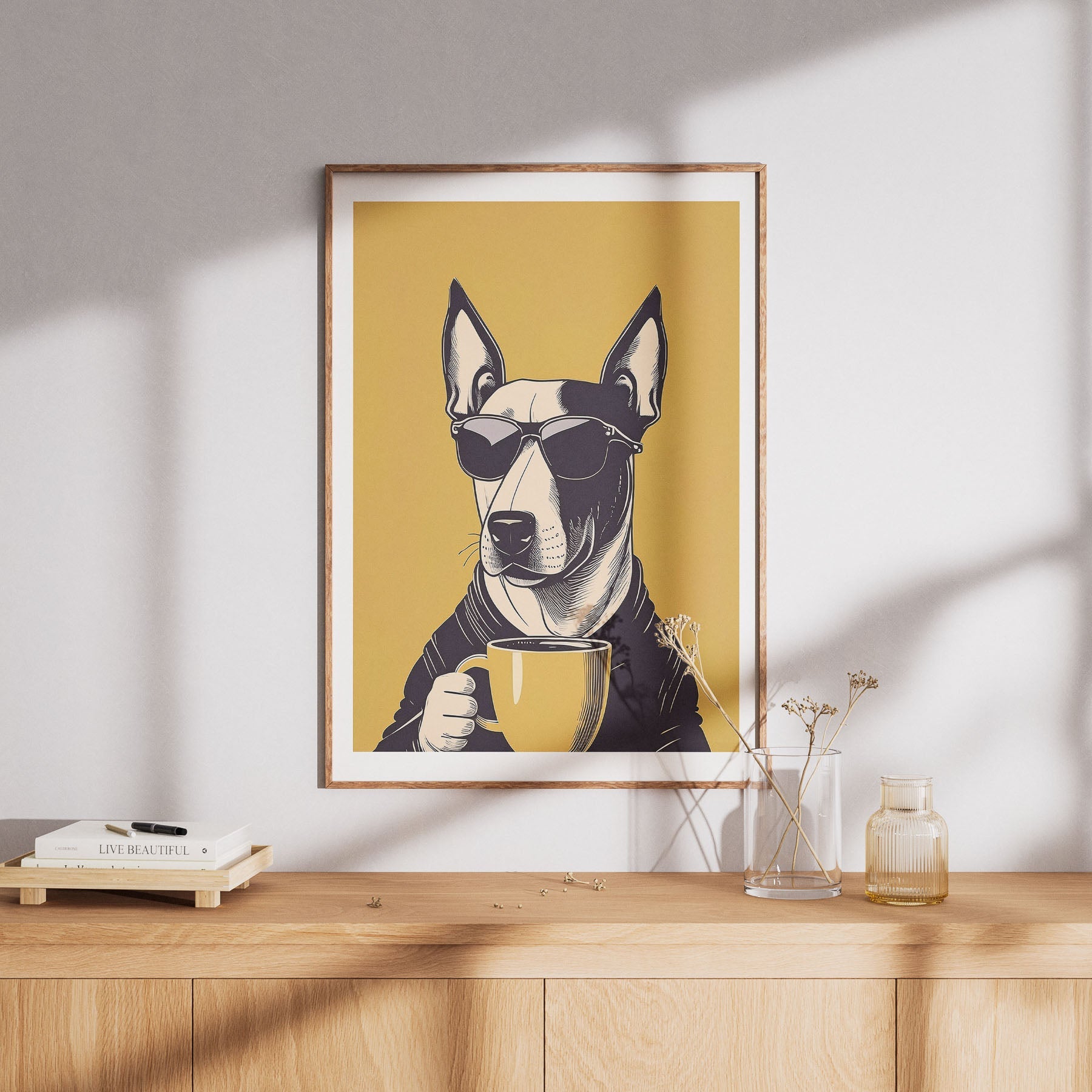 Bull Terrier Chillin Coffee Dog image 8
