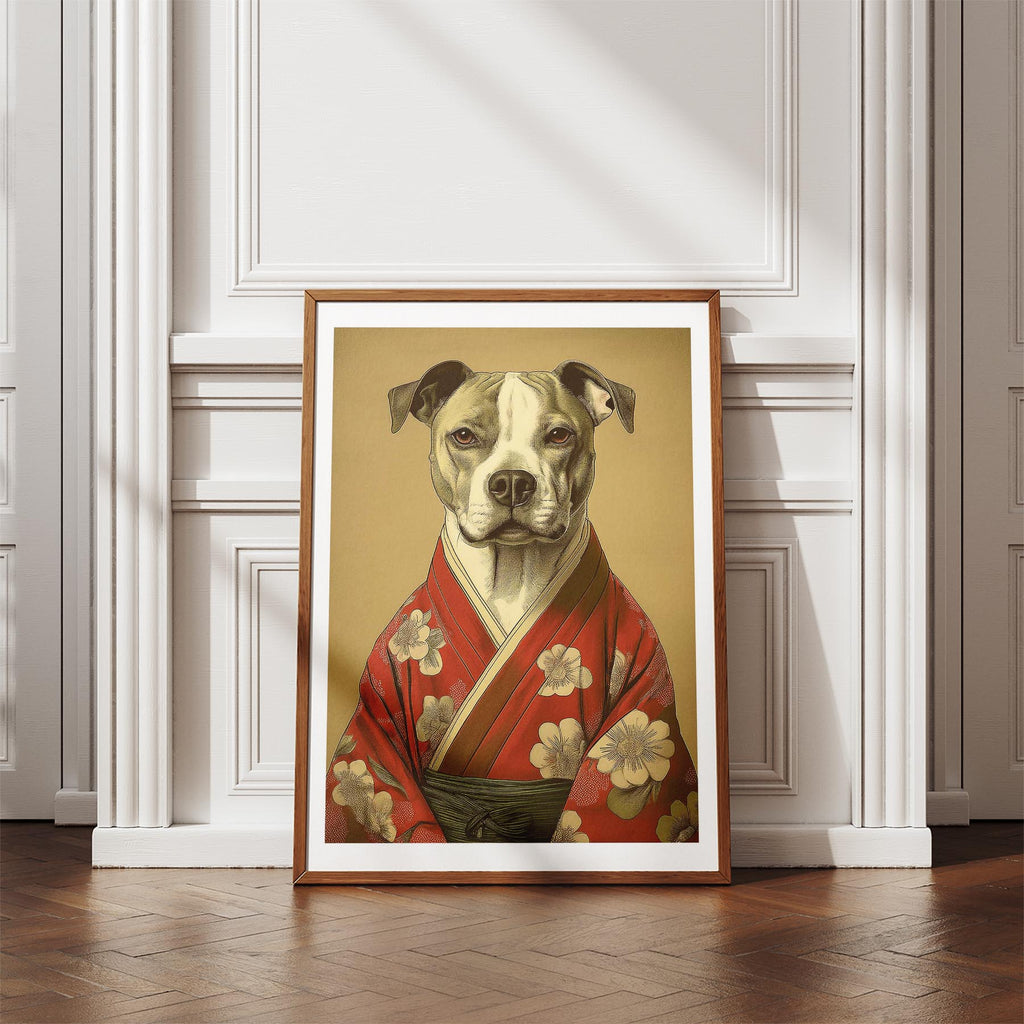 American Staffordshire Terrier Japanse Kimono Dog Series image 4