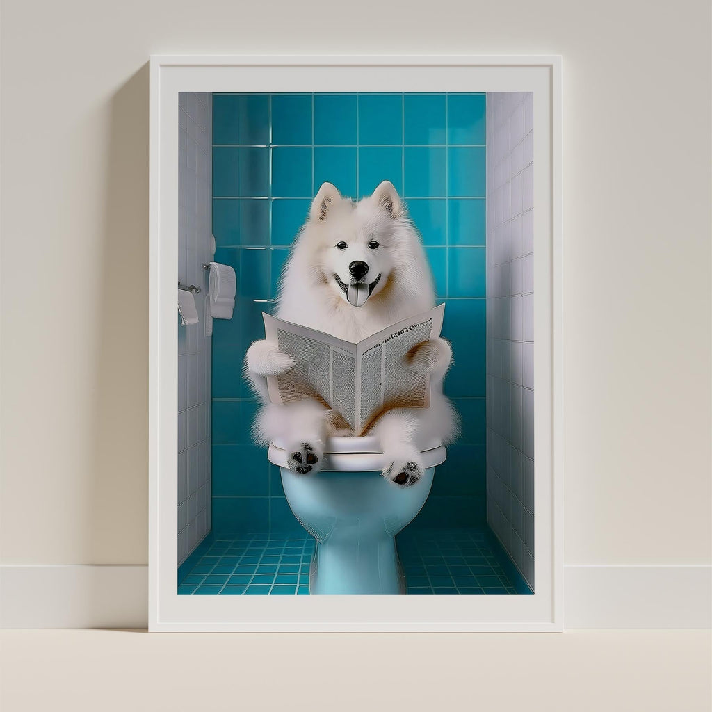 Samoyed Toilet Humour Dog Series image 9