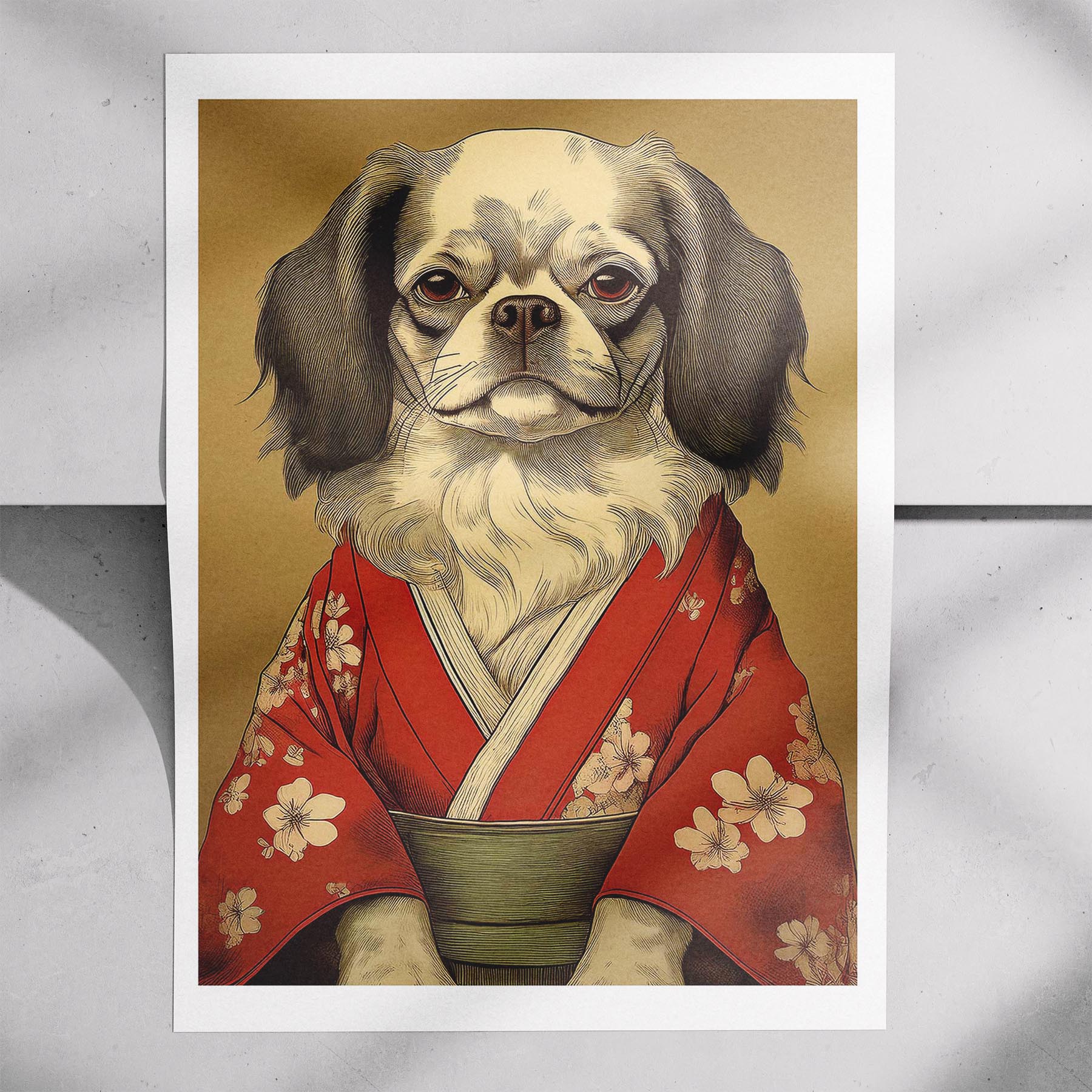 Pekingese Japanse Kimono Dog Series image 7