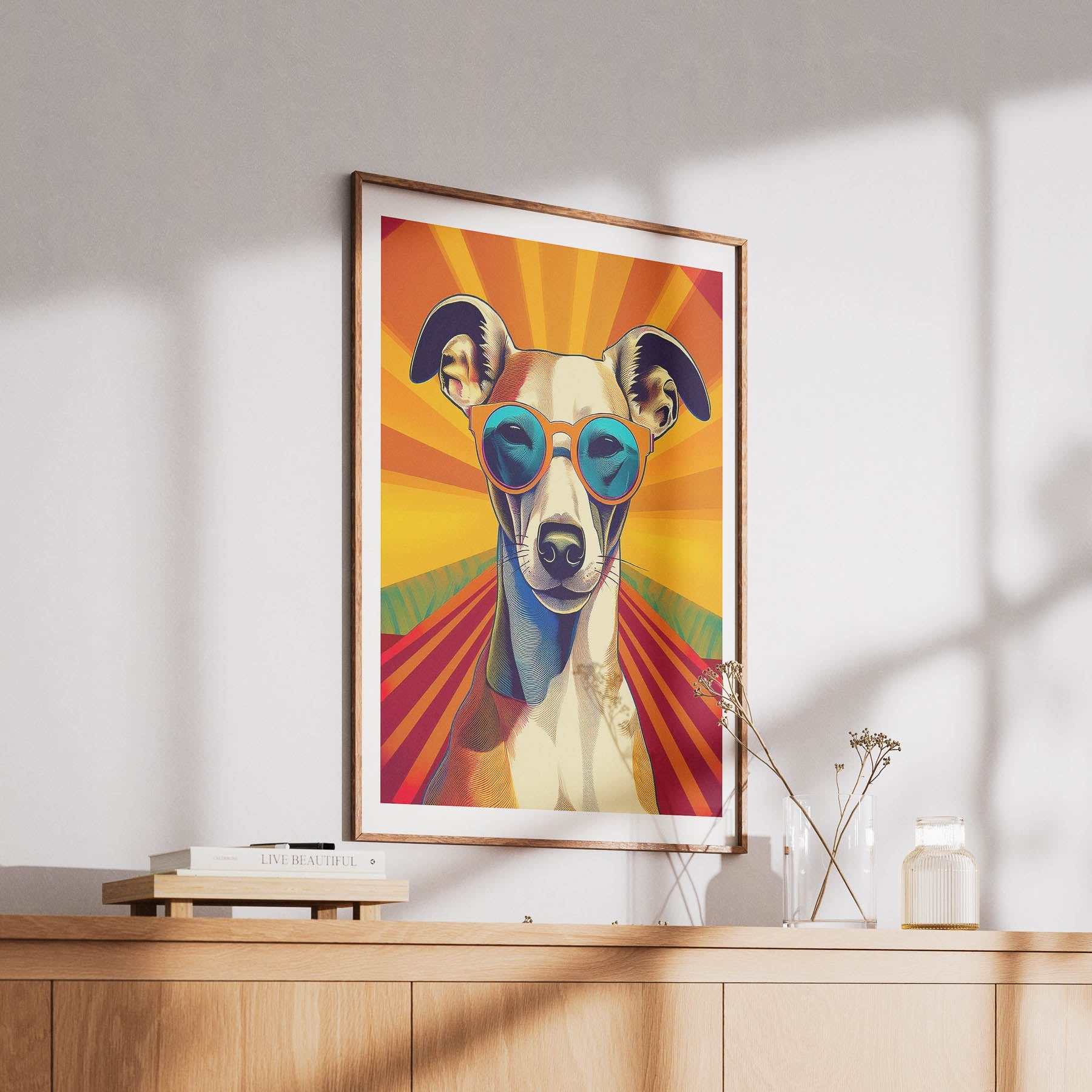 Whippet In Colourful Sunnies 1 image 6