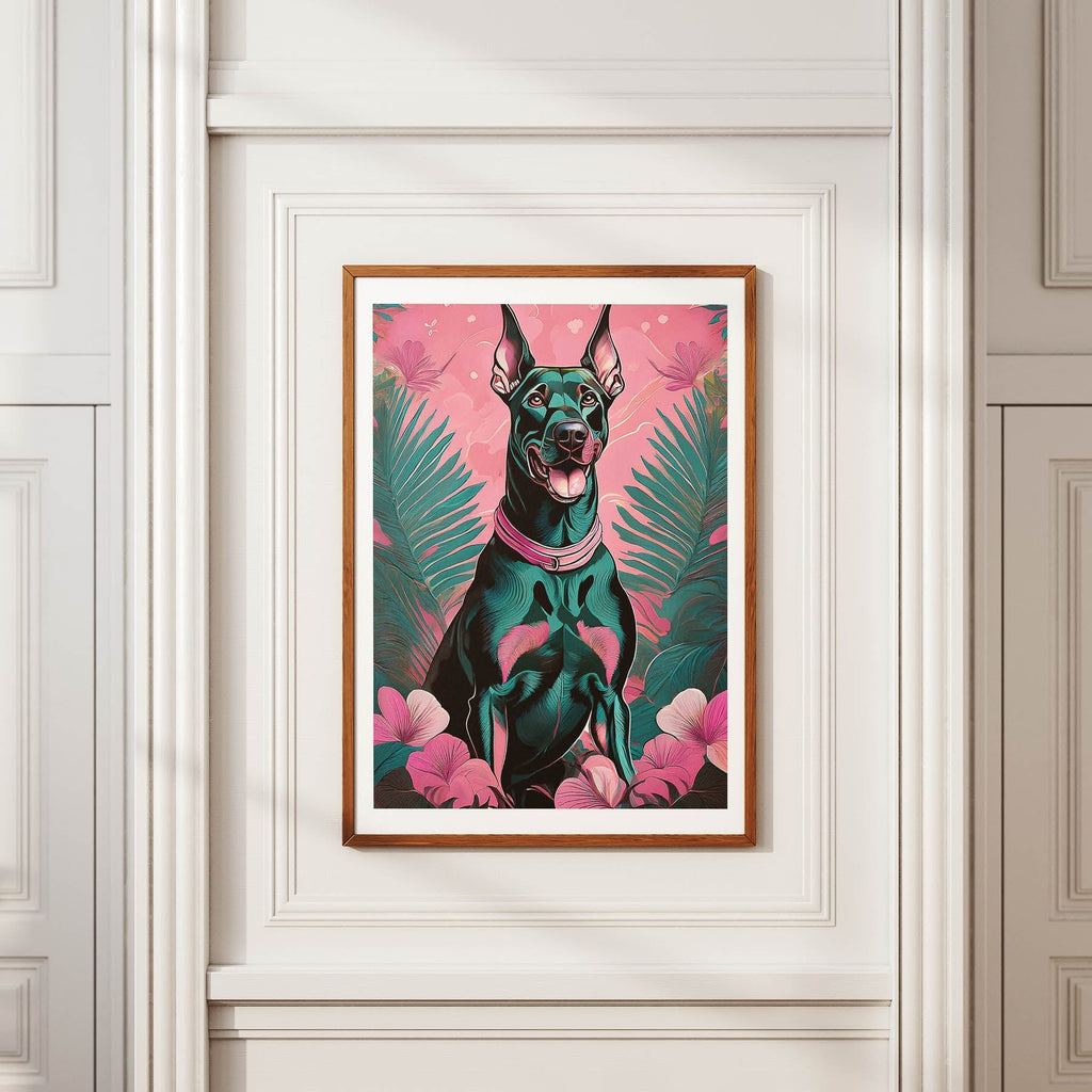 Doberman Flowery Dog image 3
