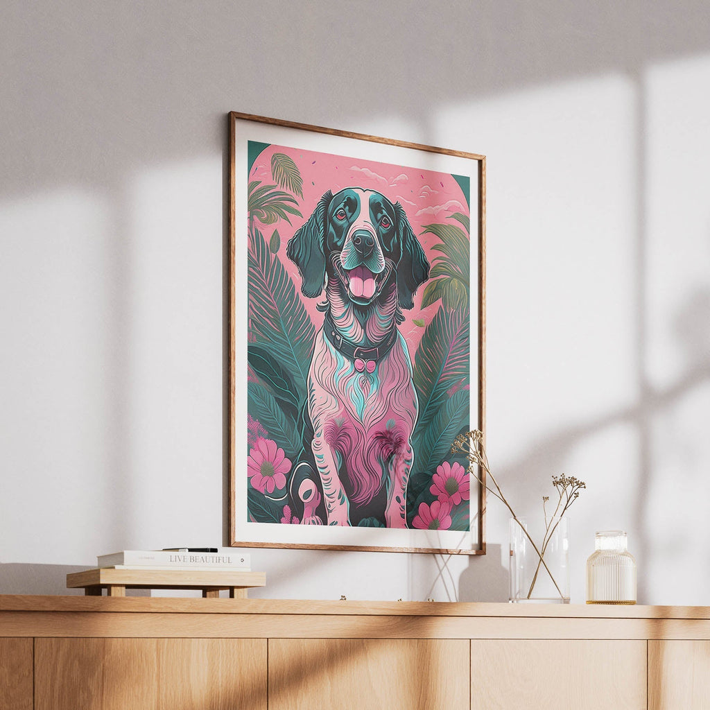 English Setter Flowery Dog image 6