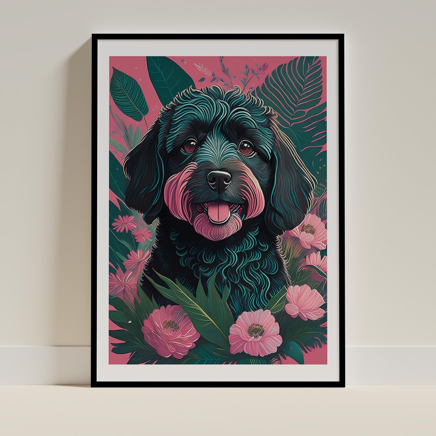 Groodle Flowery Dog image 0