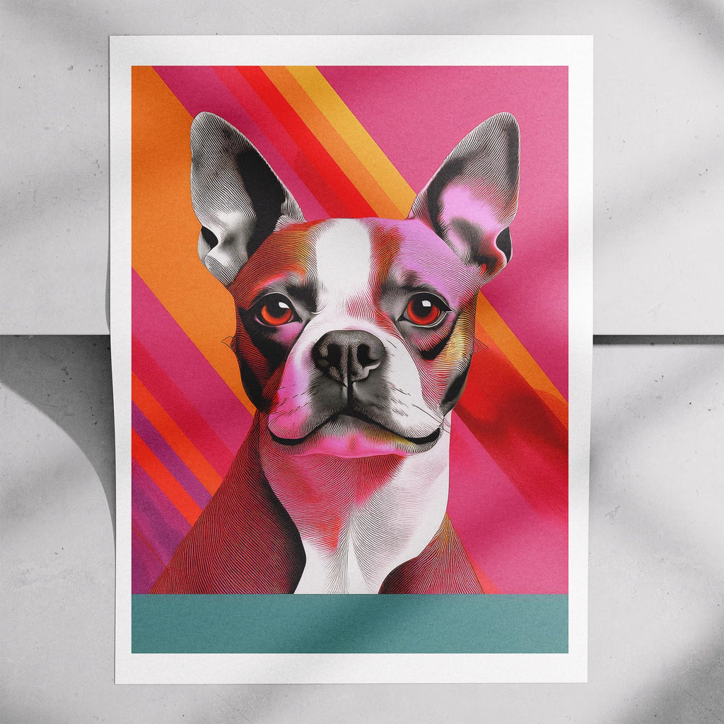 Boston Terrier Modern Pop Dog Series image 7