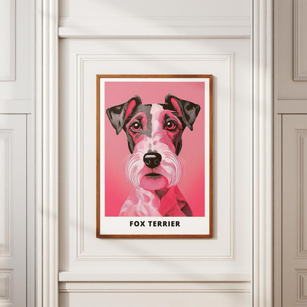 Fox Terrier Pink and Black Dog Series 1 image 3