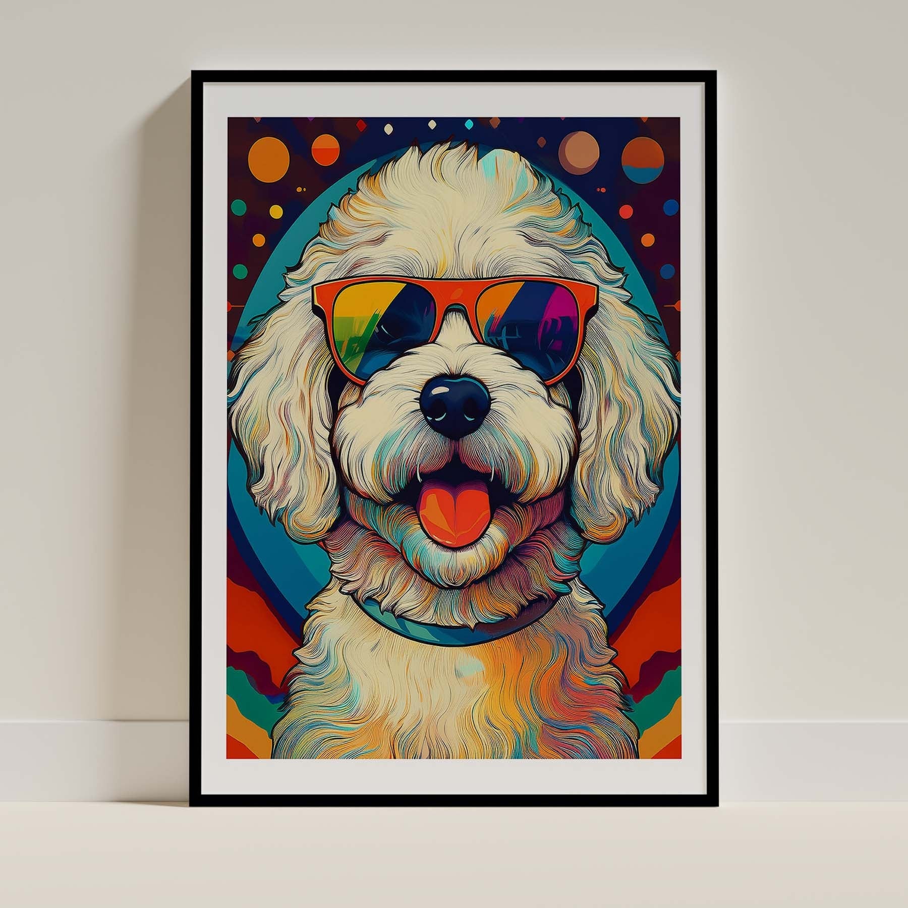 Bichon Frise In Colourful Sunnies 1 image 0