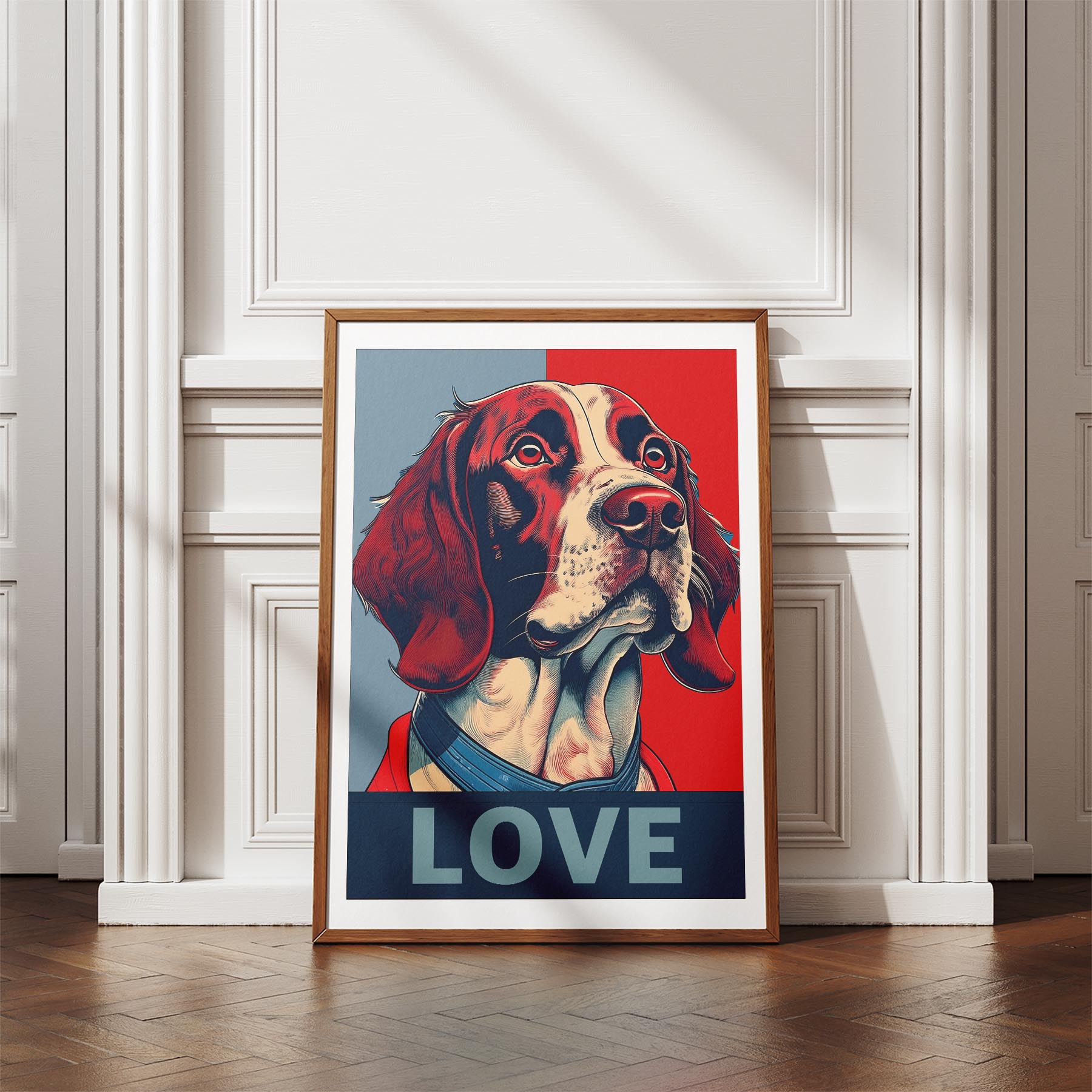English Springer Spaniel LOVE Series Inspired by the Obama Poster image 4