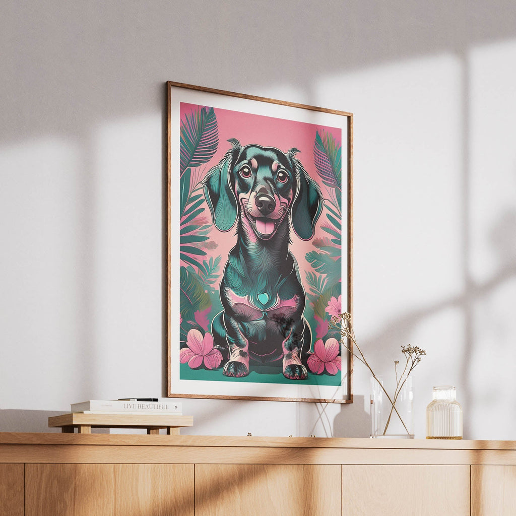 Dachshund 1 Flowery Dog image 6