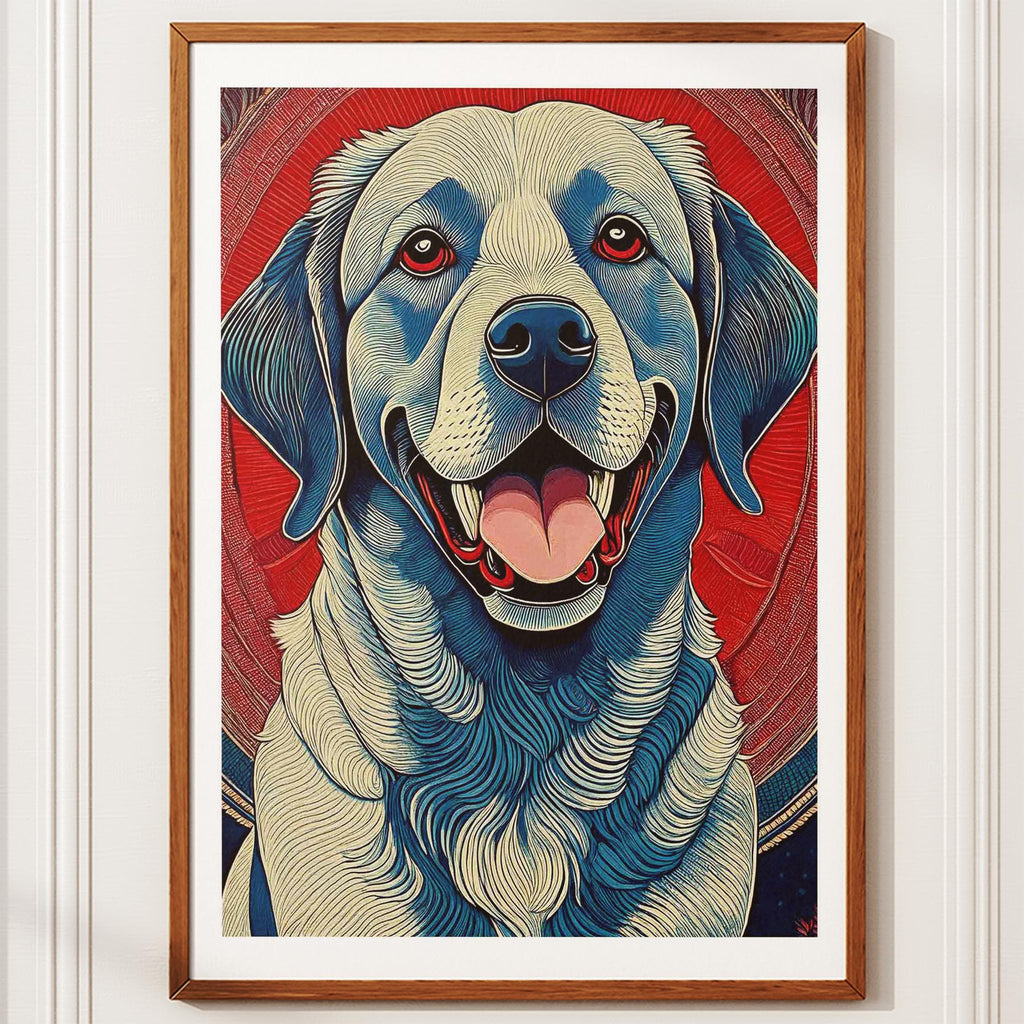 Labrador Retriever Hokusai Japanese Inspired Dog Series 4 image 10