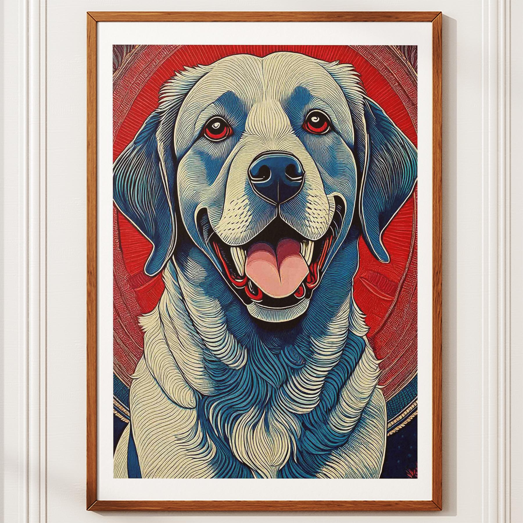 Labrador Retriever Hokusai Japanese Inspired Dog Series 4 image 10