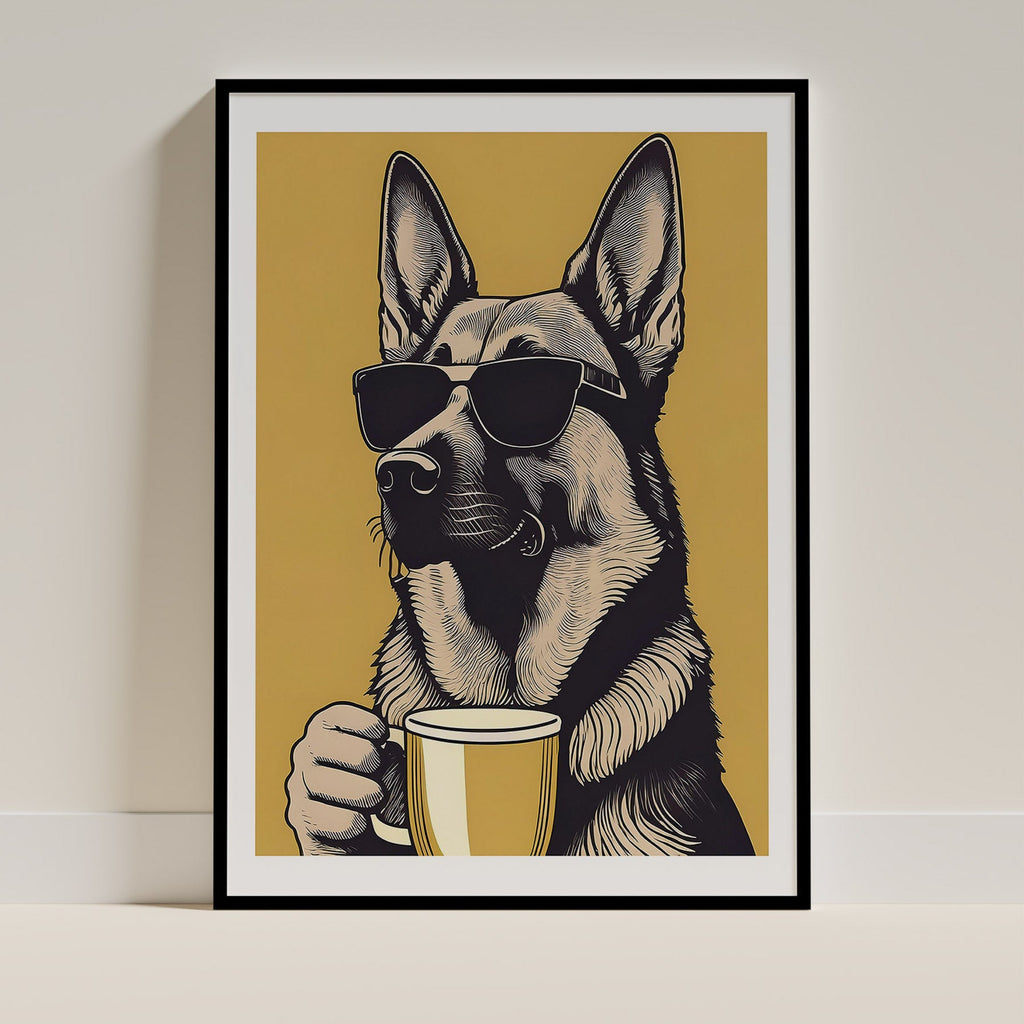 German Shepherd Chillin Coffee Dog image 0