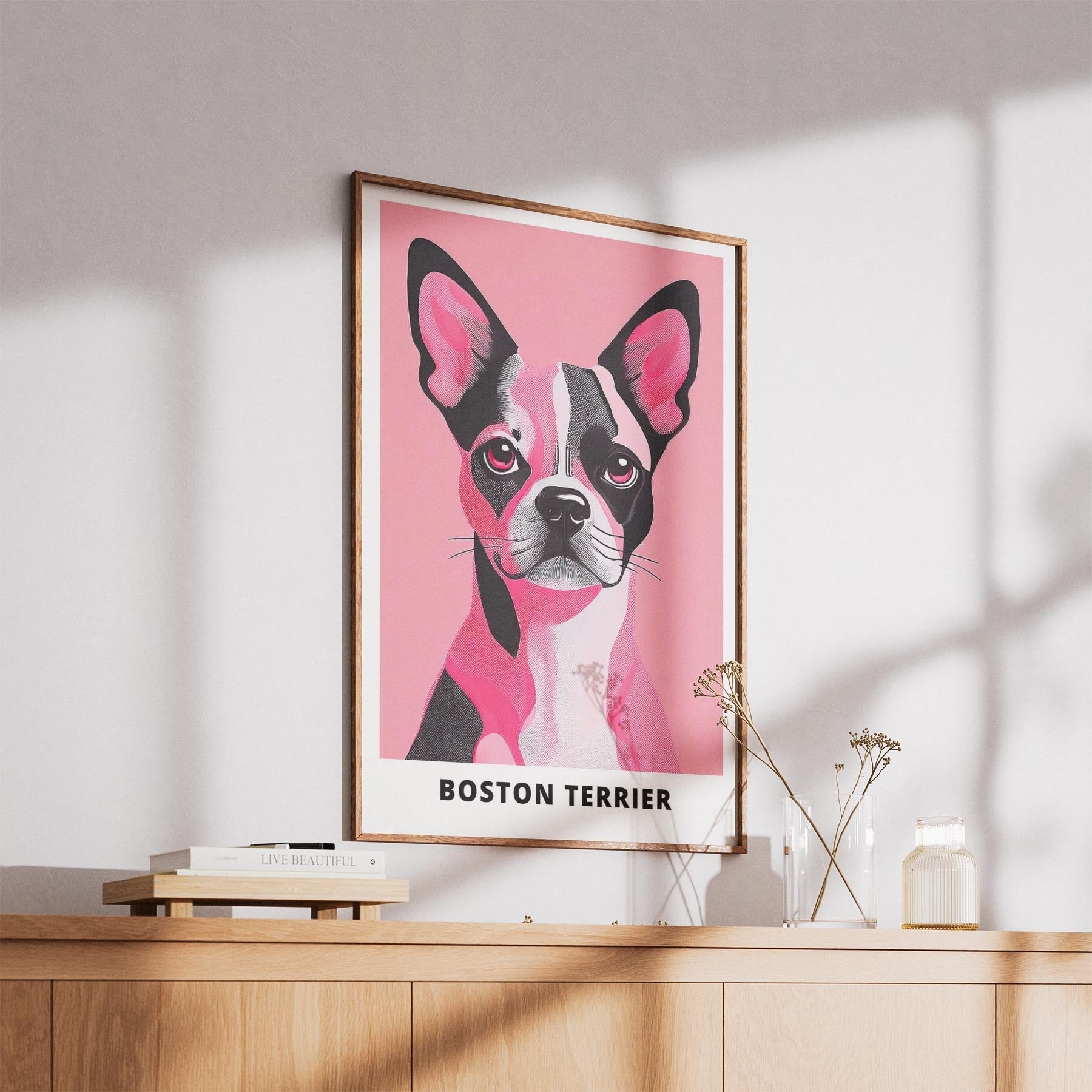 Boston Terrier Pink and Black Dog Series 2 image 5