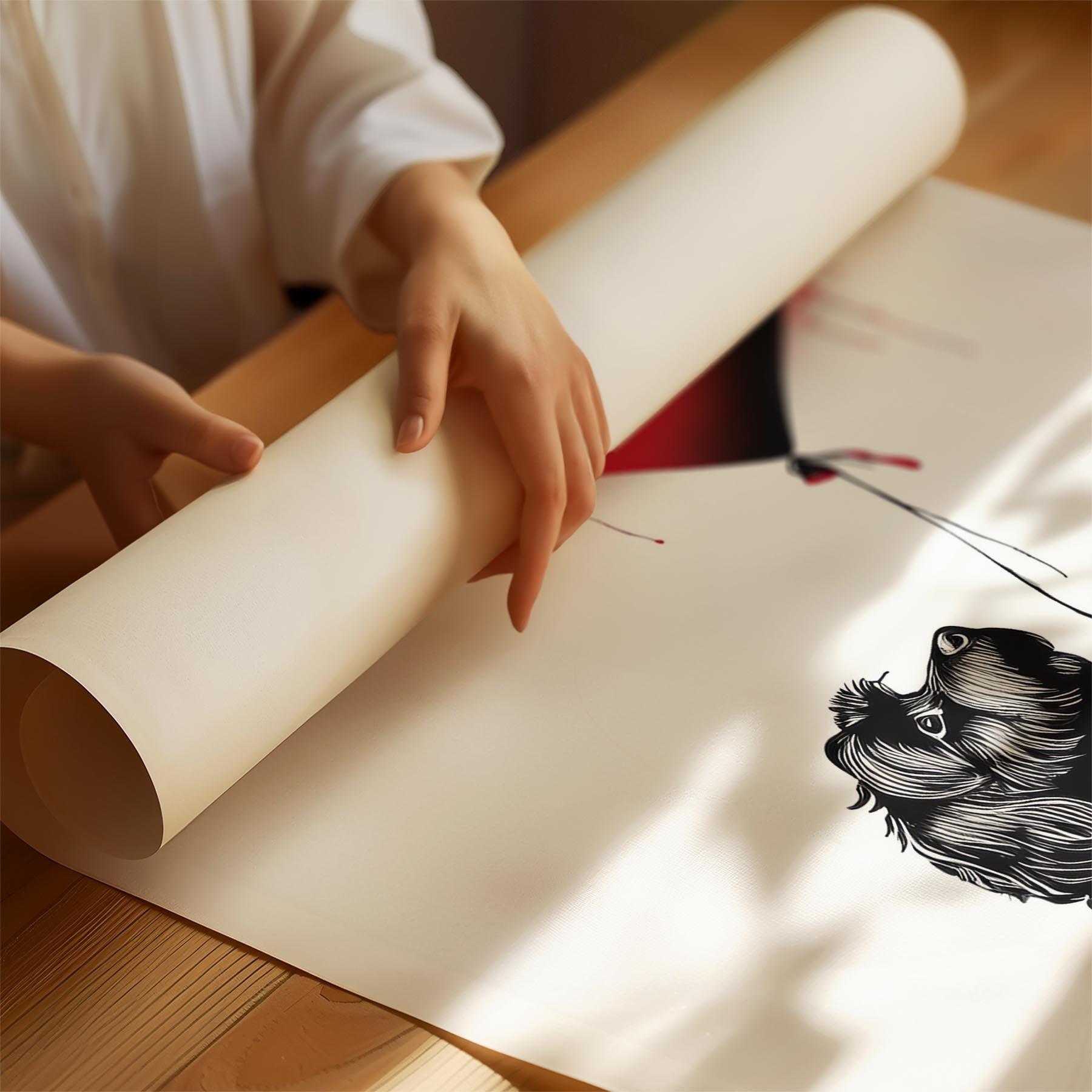 Australian Silky Terrier DOGSY Series inspired by the Art of Banksy image 1