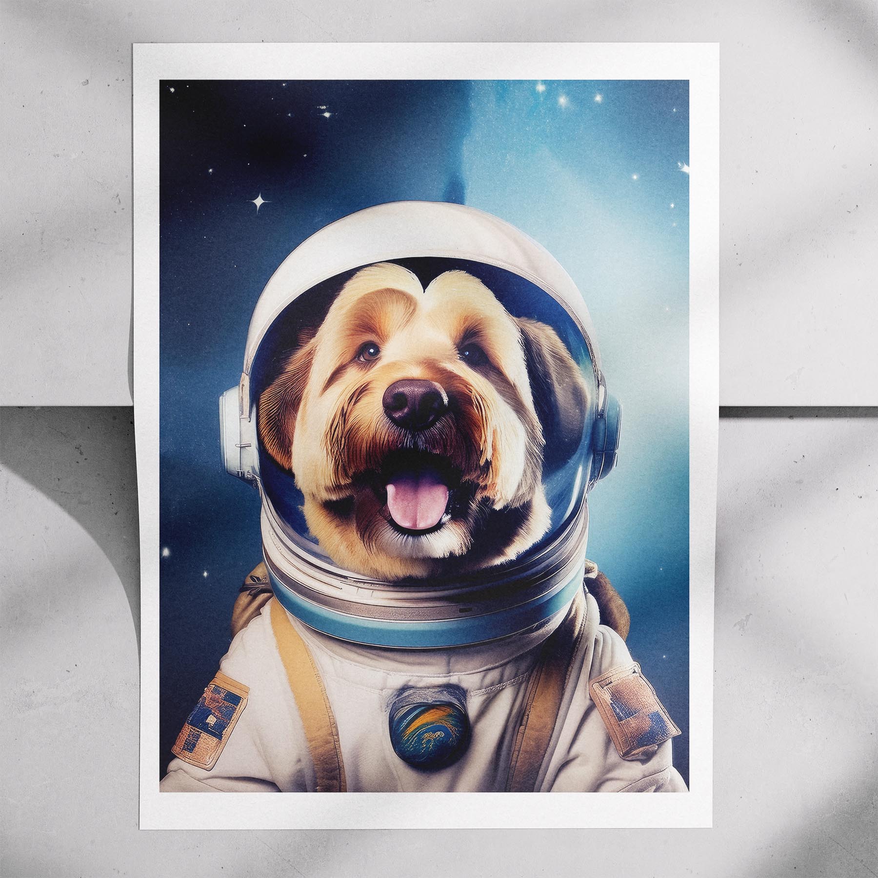 Old English Sheepdog Astronaut Dog Series image 7