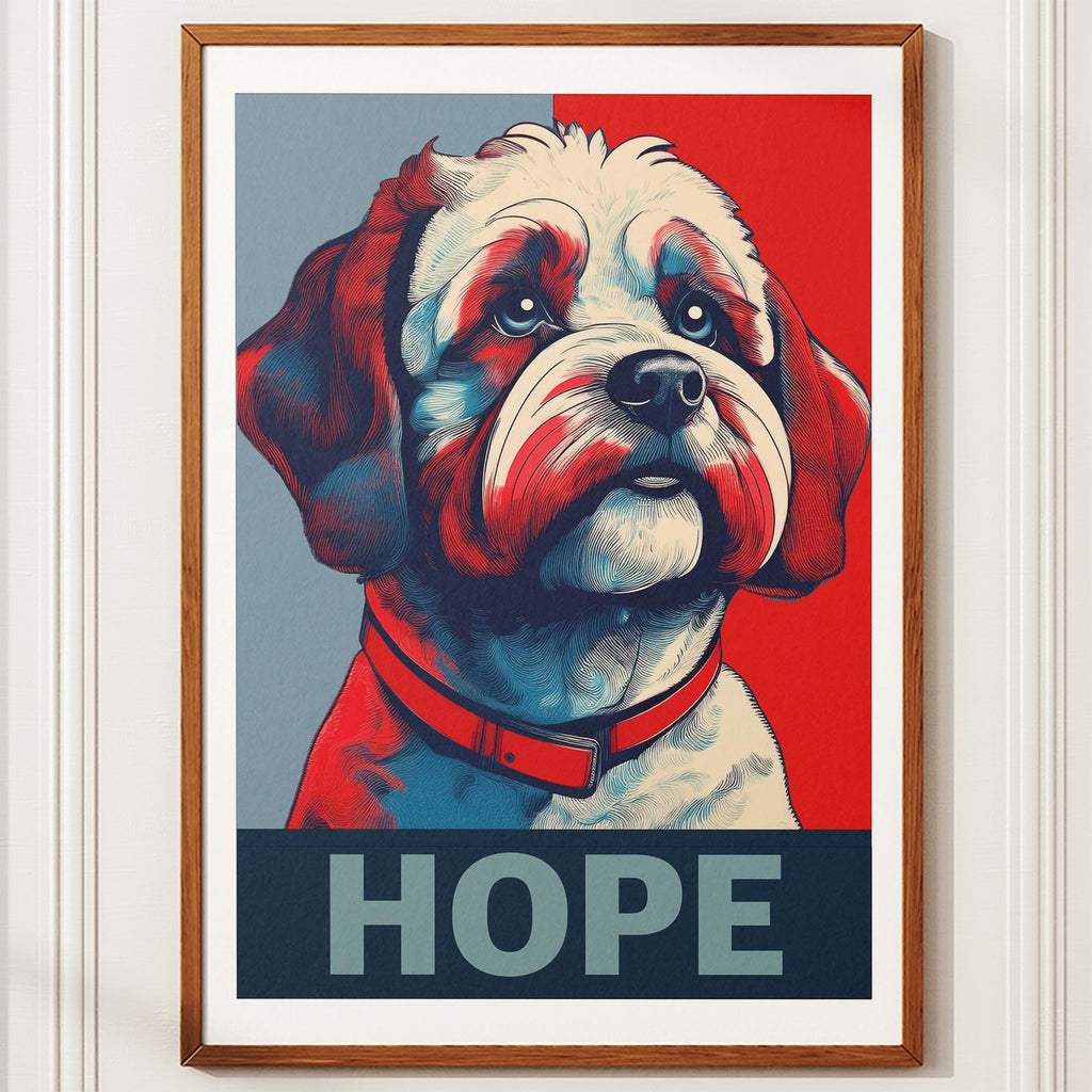 Bichon Frise HOPE Series Inspired by the Obama Poster image 10