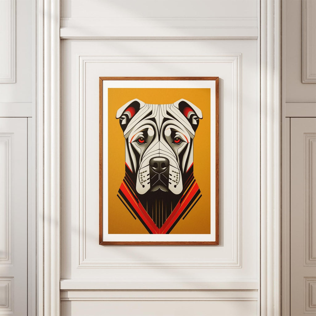 Shar Pei Geometric Orange Series image 3