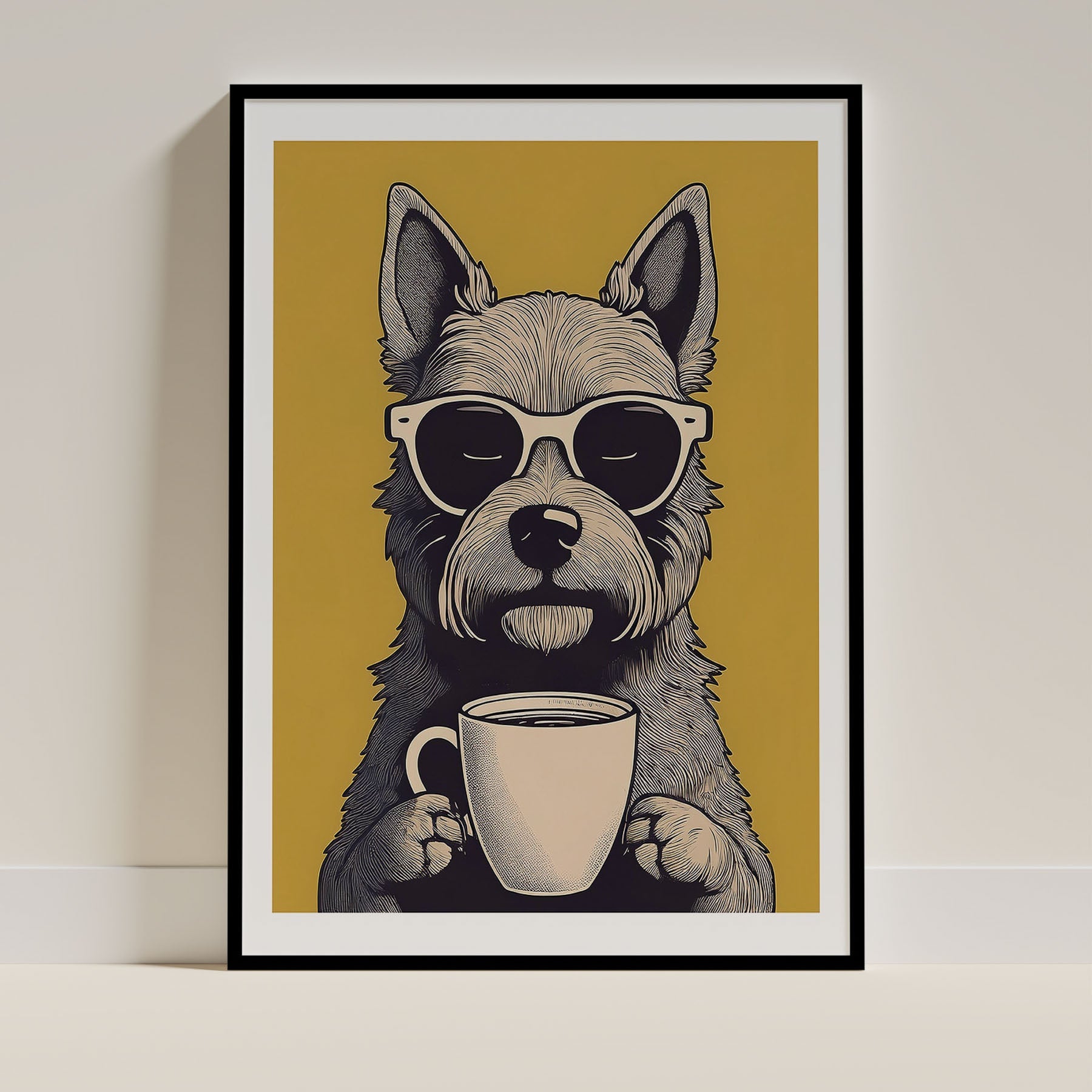 Australlian Terrier Chillin Coffee Dog image 0