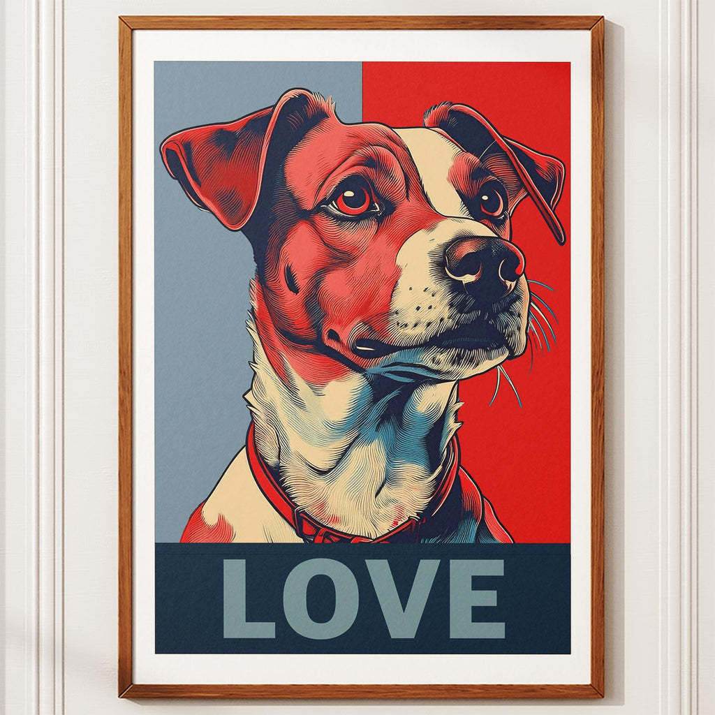 Jack Russell LOVE Series Inspired by the Obama Poster image 10