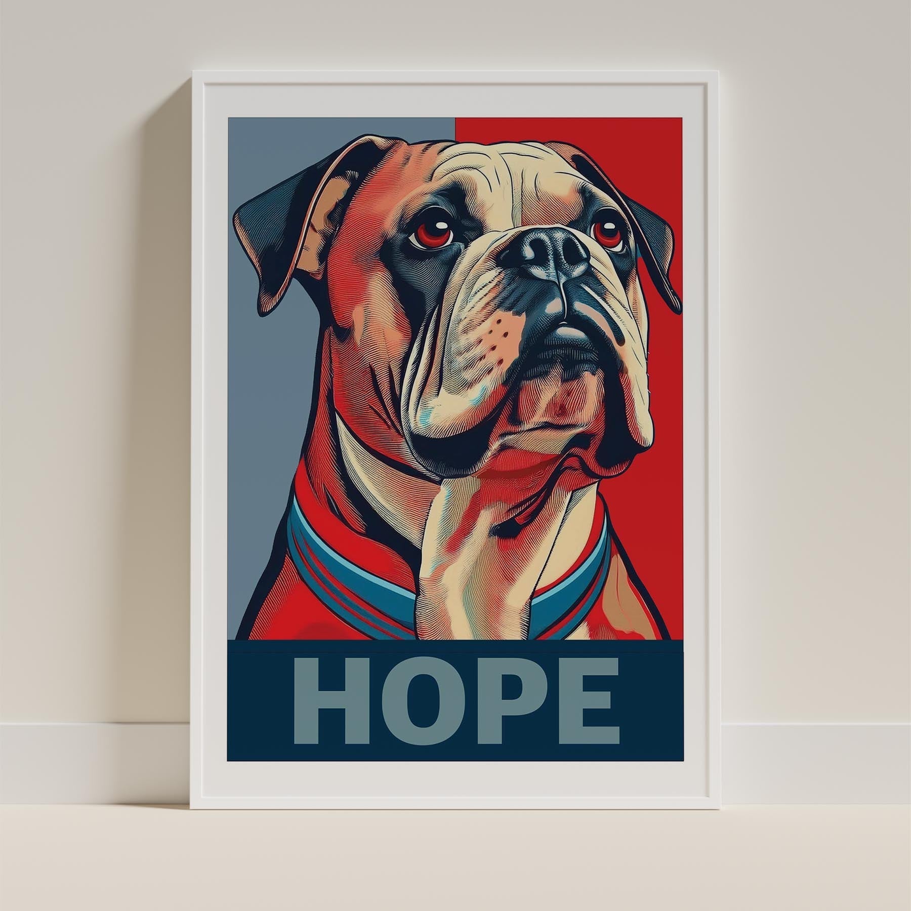 Bulldog HOPE Series Inspired by the Obama Poster image 9