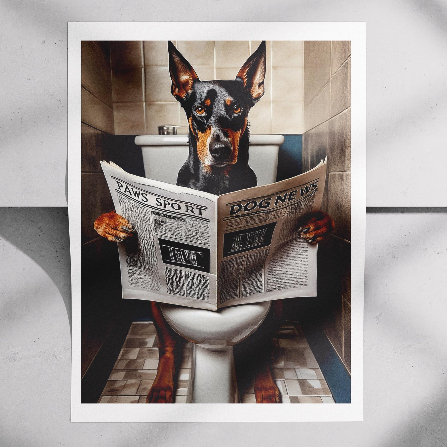 Dobermann Toilet Humour Dog Series 2 image 7