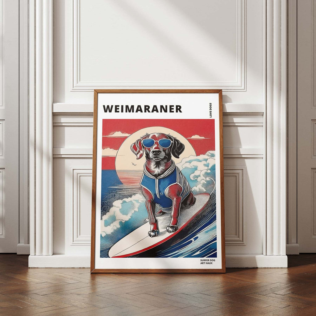 Weimaraner Hokosai Surfer Dogs 1 image 4