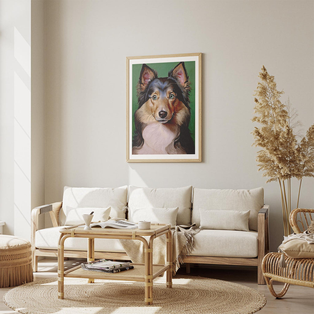 Shetland Sheepdog Green Painted Series image 2