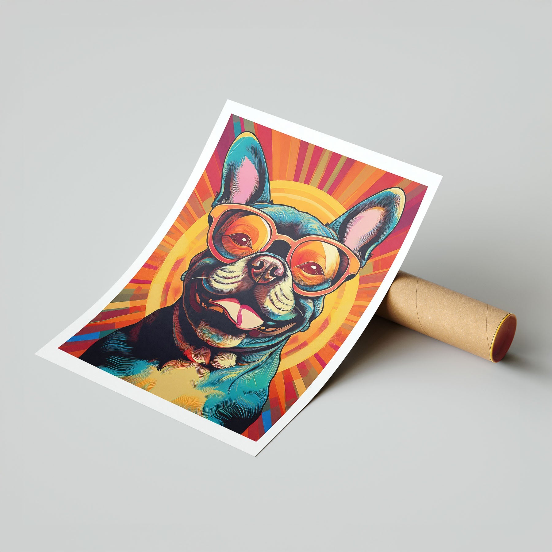 French Bull Dog In Colourful Sunnies 9 image 7