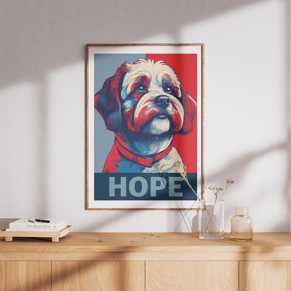 Bichon Frise HOPE Series Inspired by the Obama Poster image 8