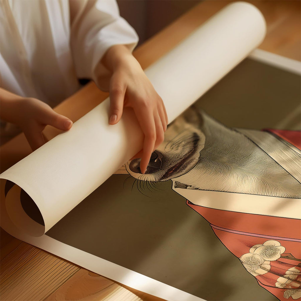 Whippet Japanse Kimono Dog Series image 1