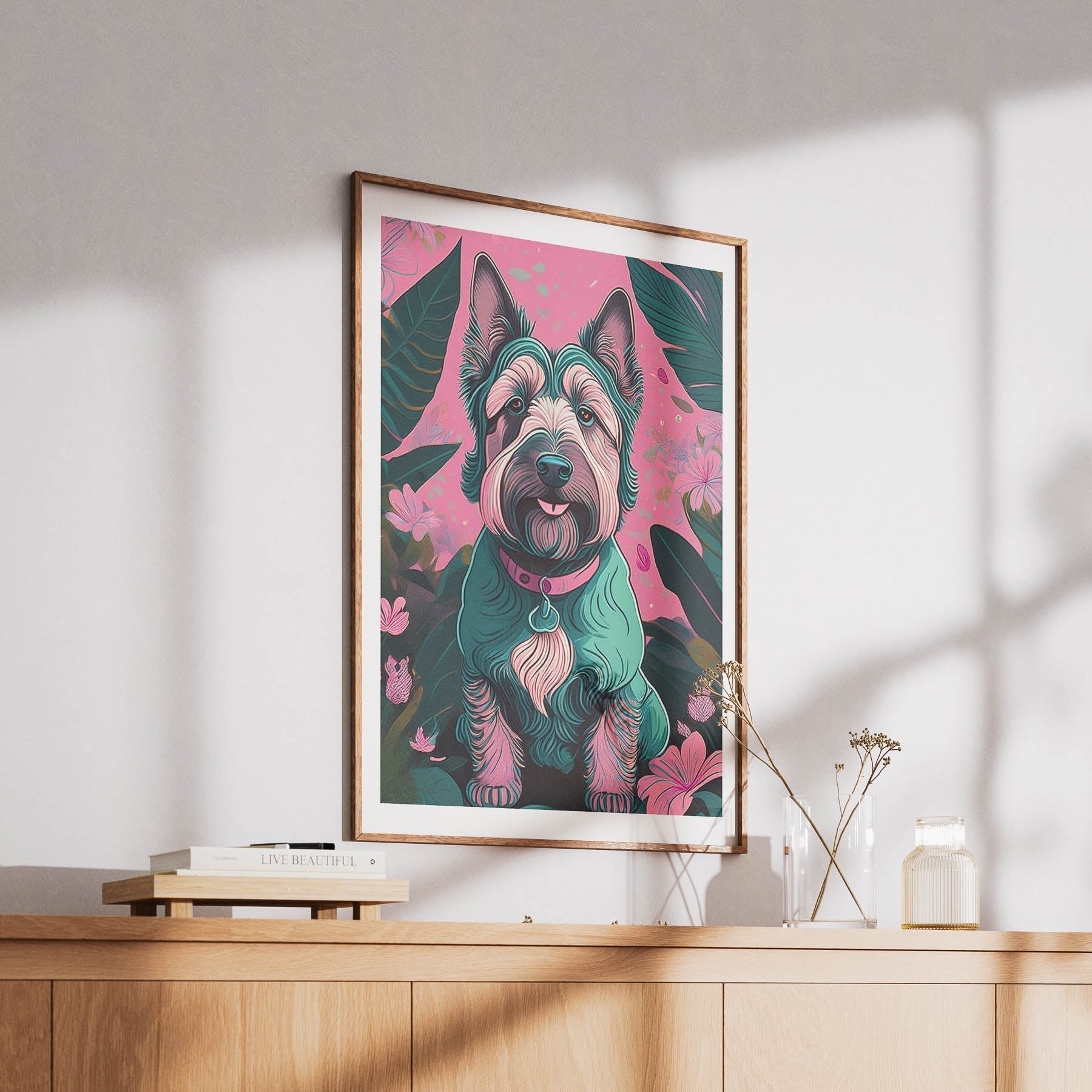 Irish Terrier Flowery Dog image 6