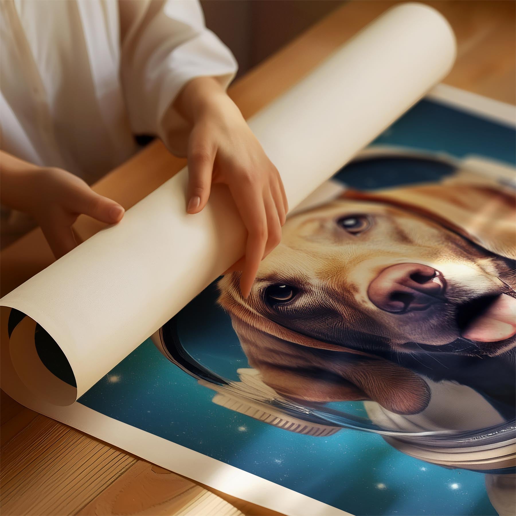 Hungarian Vizsla Astronaut Dog Series image 1