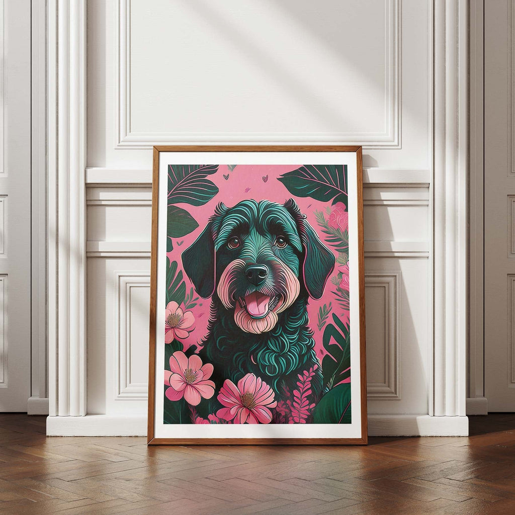 Labradoodle Flowery Dog image 4