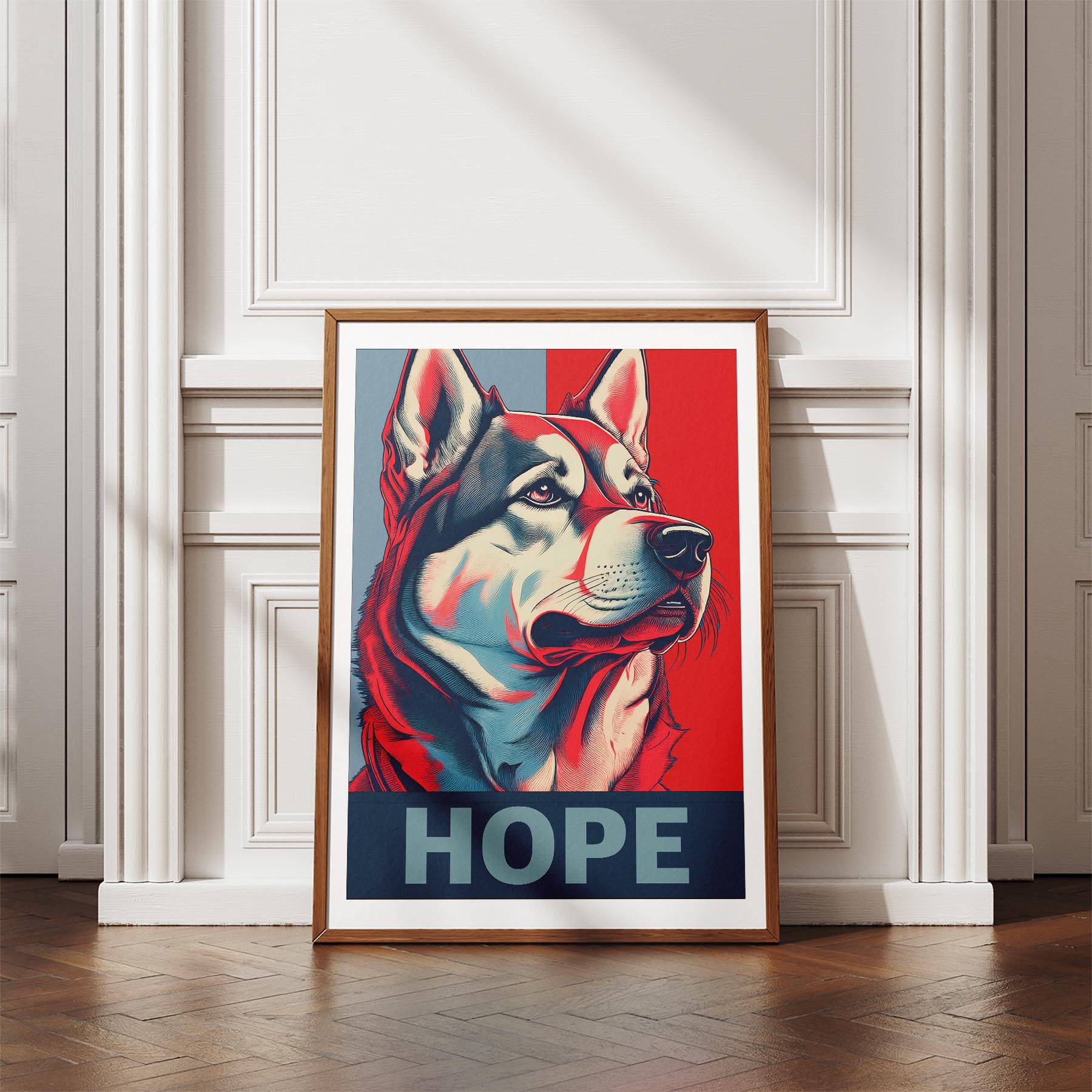 Alaskan Malamute HOPE Series Inspired by the Obama Poster image 4