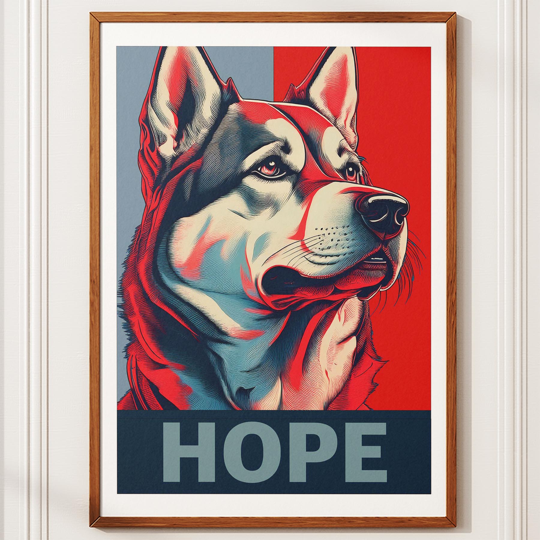 Alaskan Malamute HOPE Series Inspired by the Obama Poster image 10