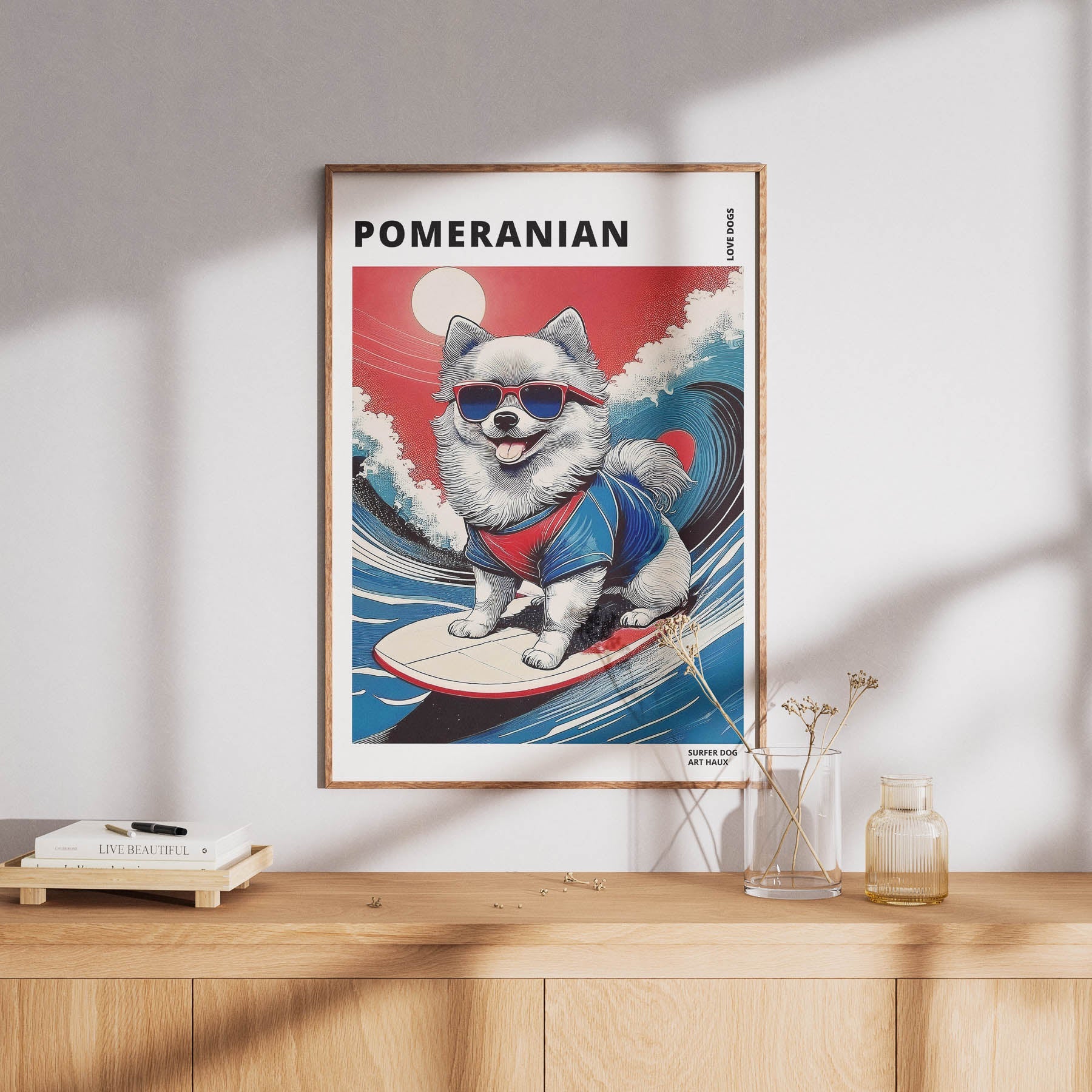 Pomeranian Hokosai Surfer Dogs 1 image 8