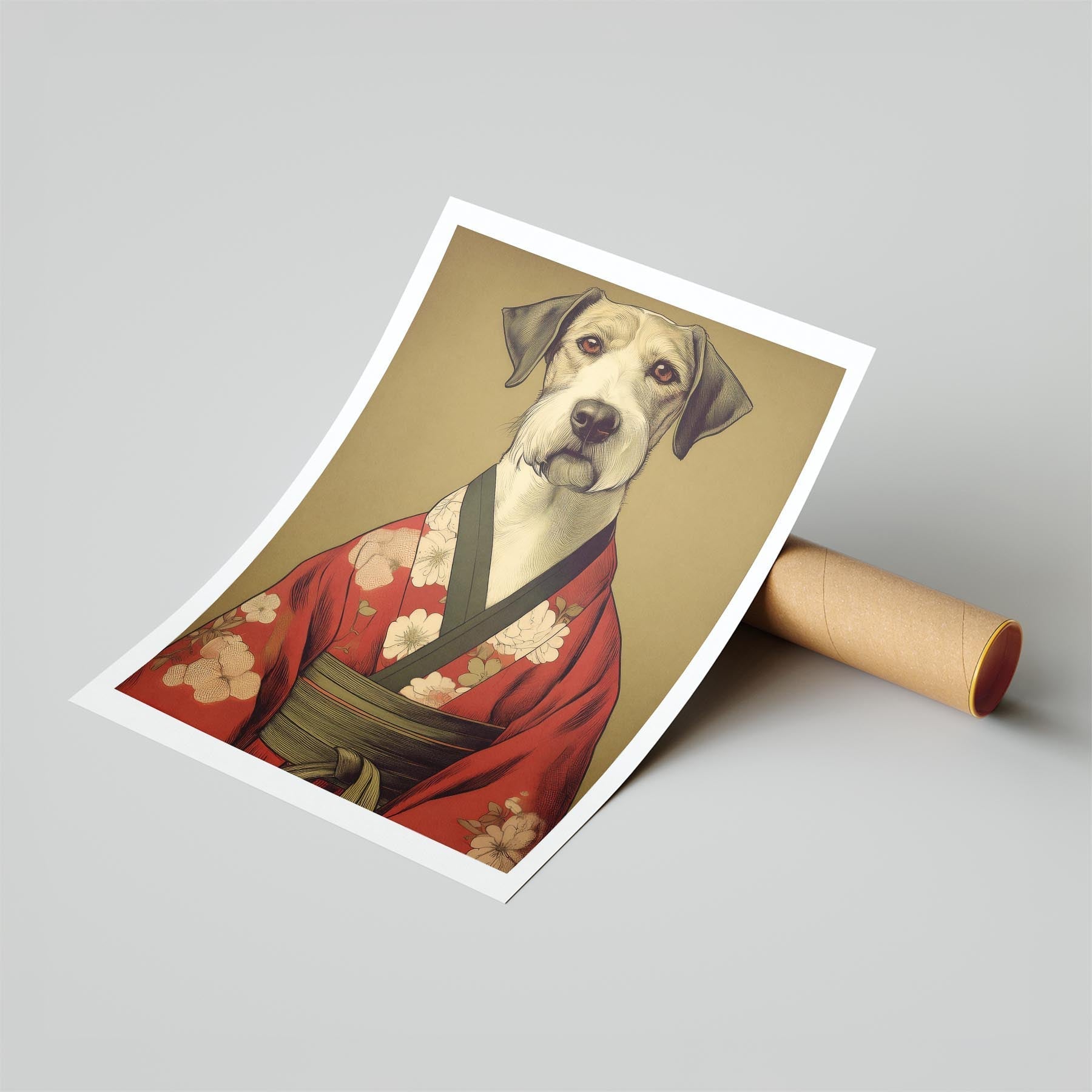 Airedale Japanse Kimono Dog Series image 6