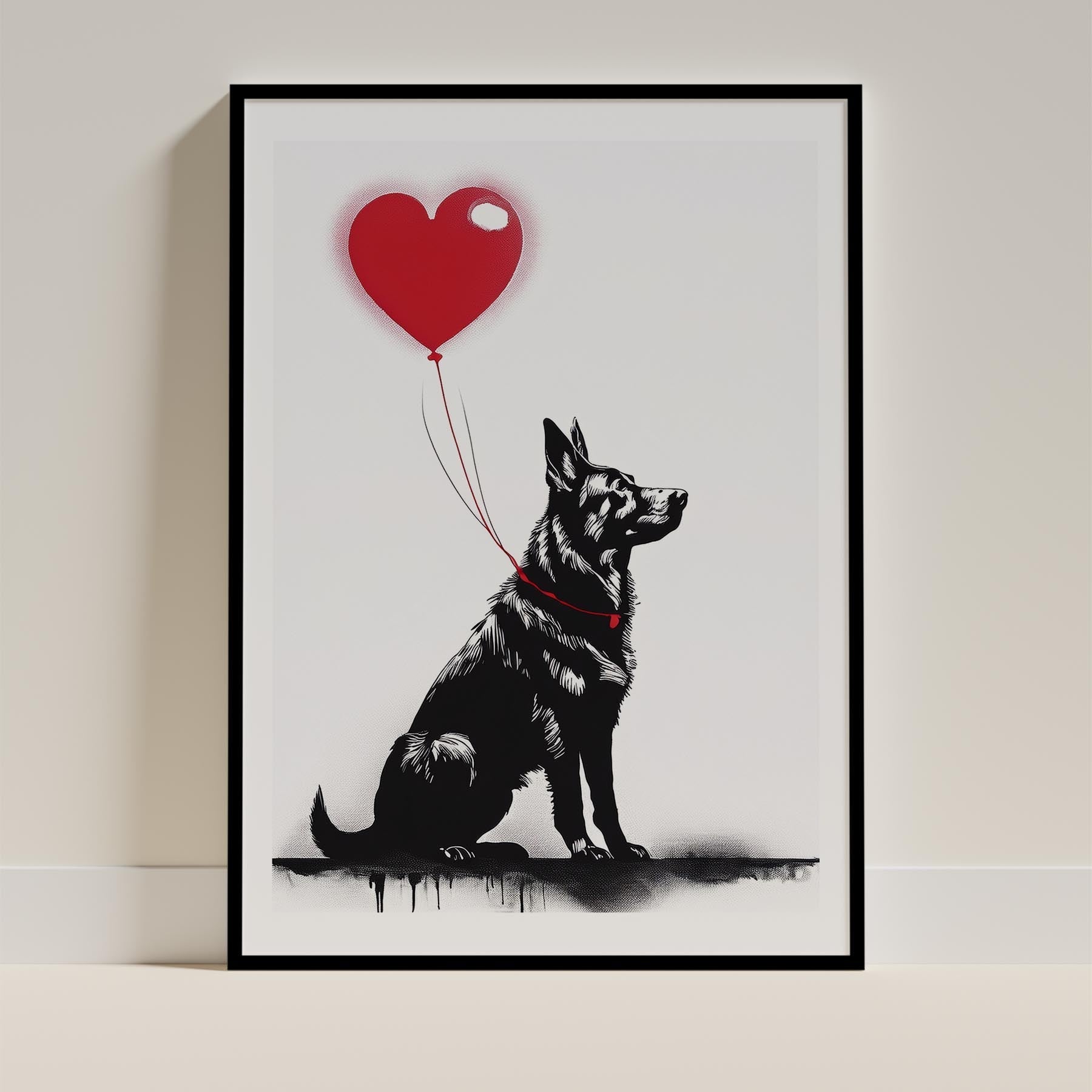 German Shepherd DOGSY Series inspired by the Art of Banksy image 0