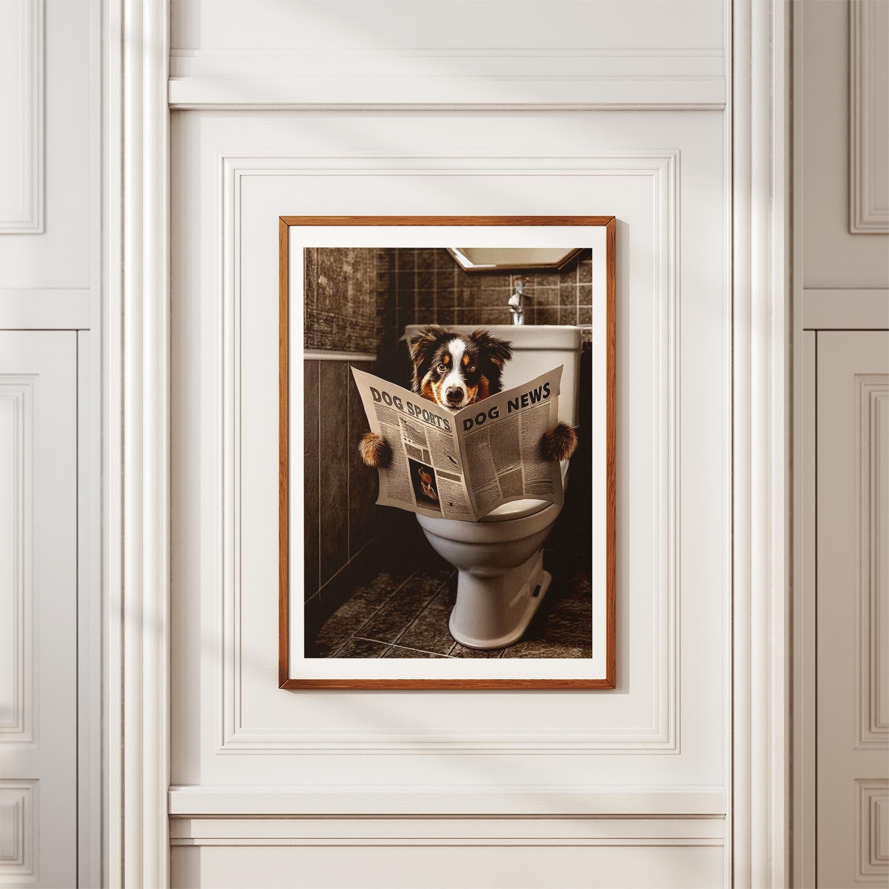 Australian Shepherd Toilet Humour Dog Series 3 image 3