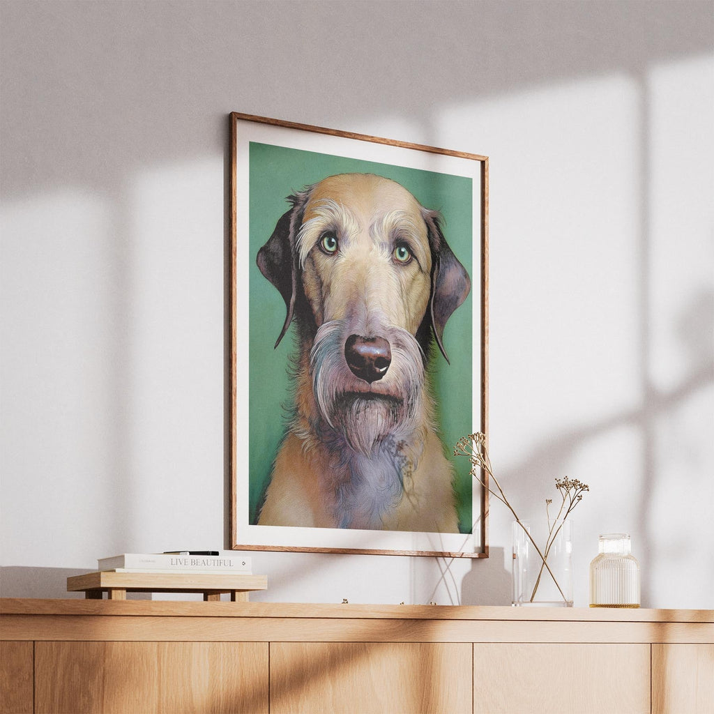 Irish Wolfhound Green Painted Series image 5