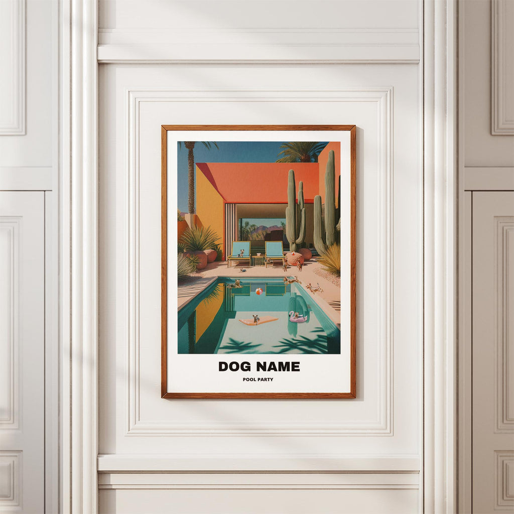 Australian Terrier Custom Pool Party WITH TEXT image 3