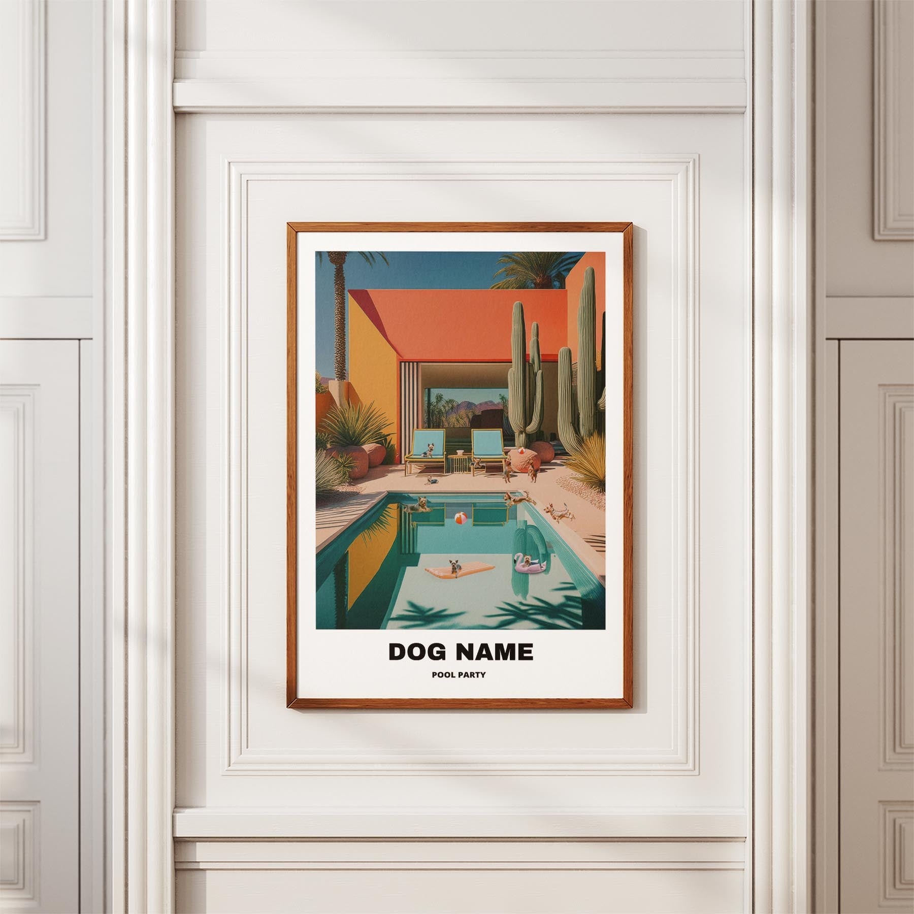 Australian Terrier Custom Pool Party WITH TEXT image 3