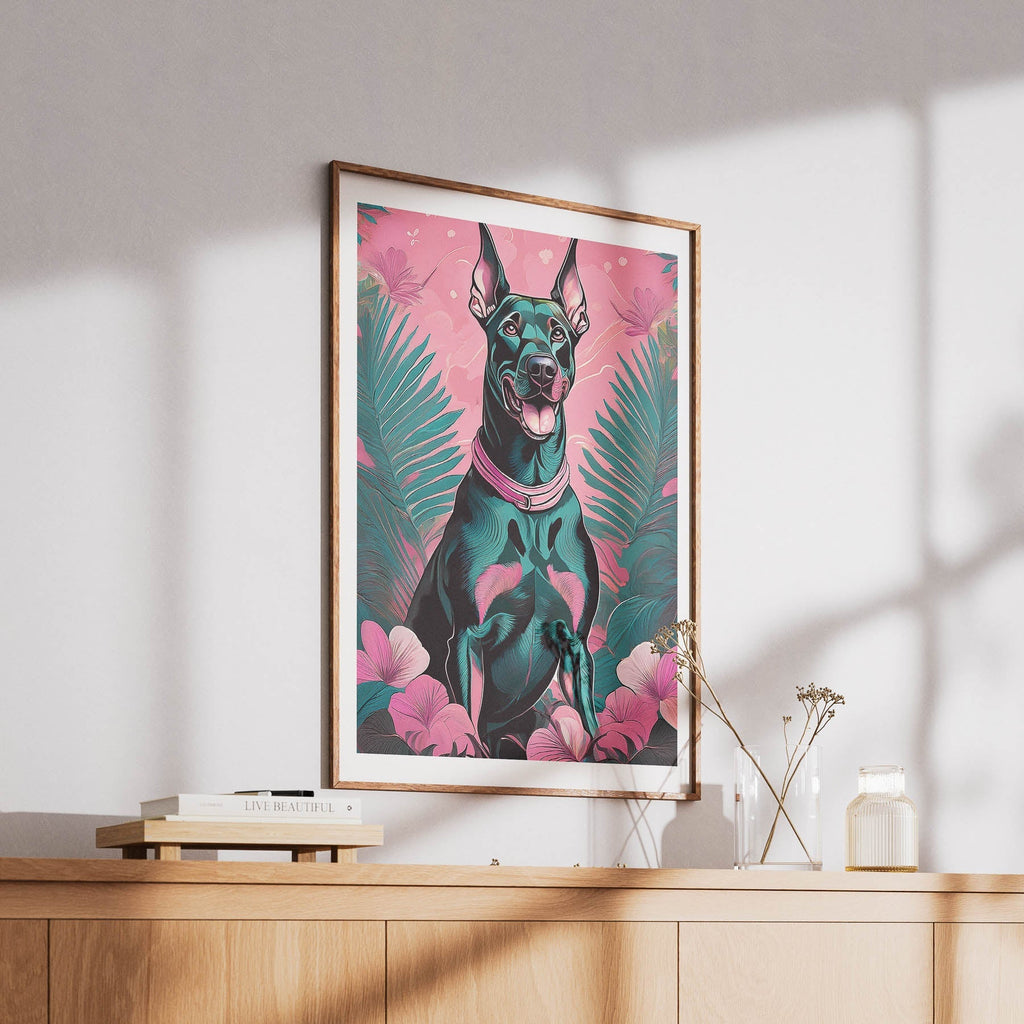 Doberman Flowery Dog image 6