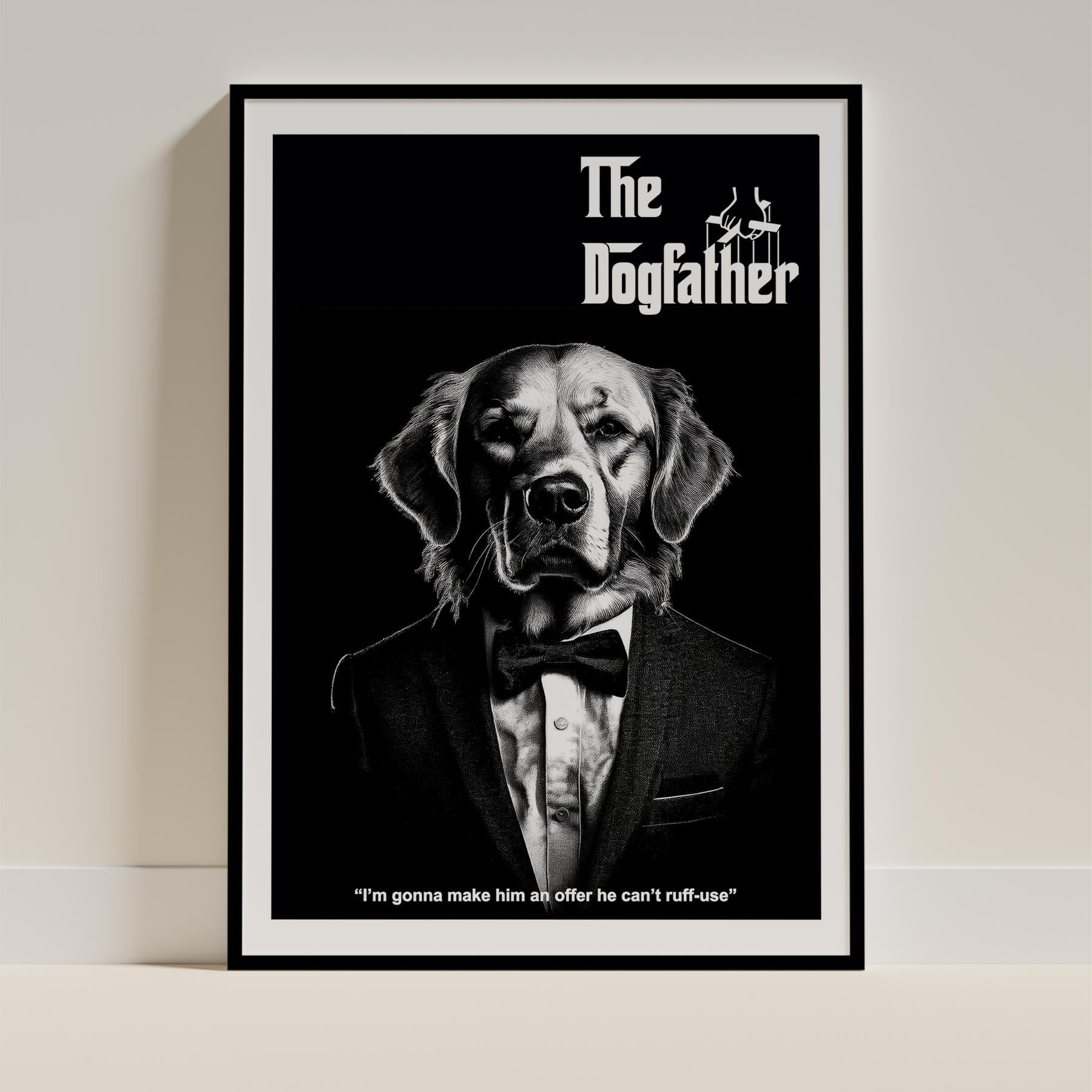 Golden Retriever Mafia Dog Series image 0