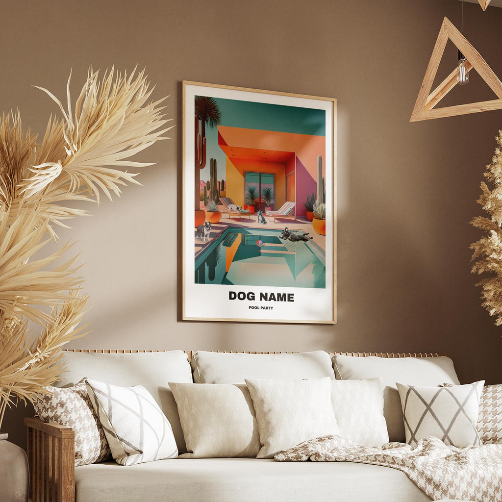 Boston Terrier Custom Pool Party WITH TEXT image 9