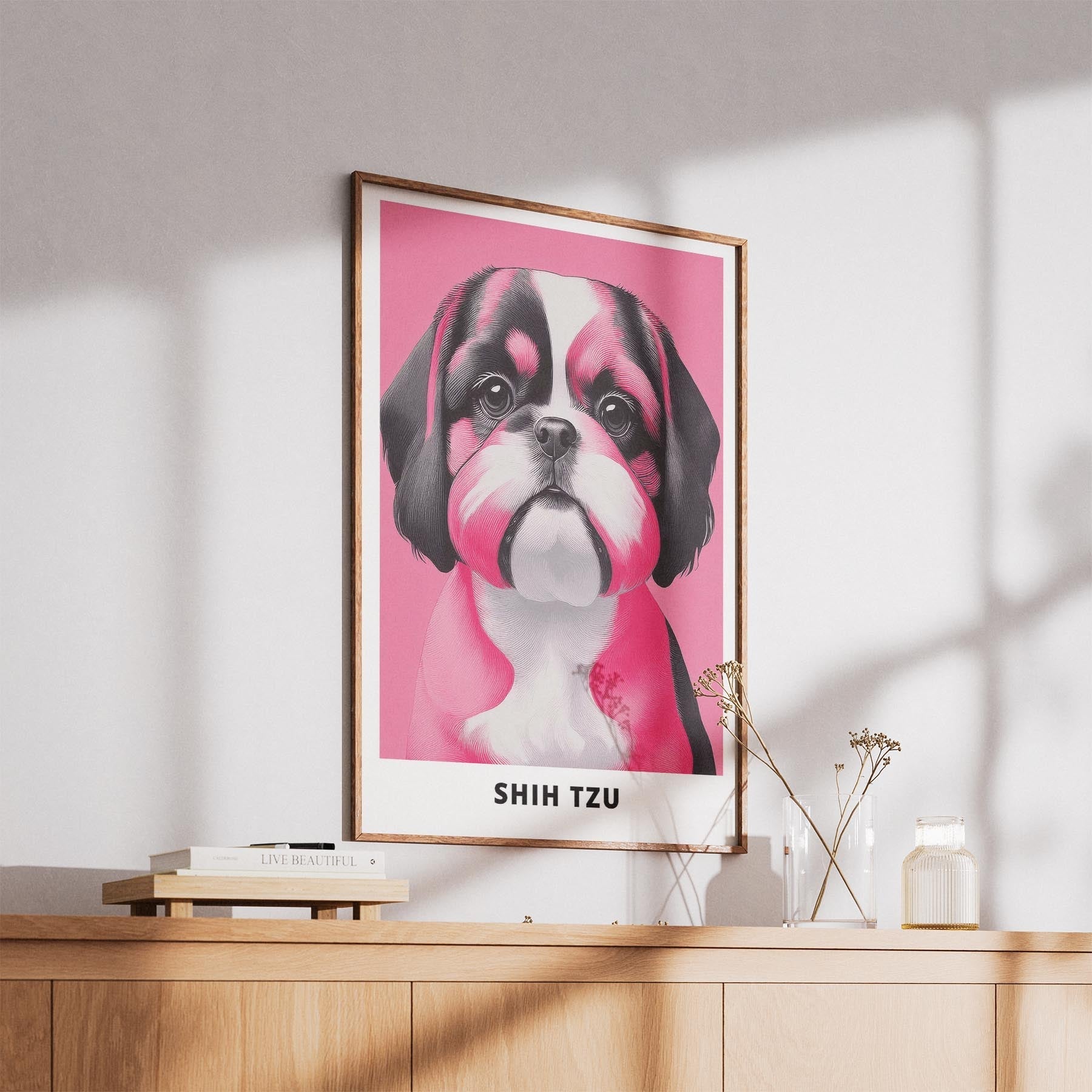 Shih Tzu Pink and Black Dog Series 2 image 5