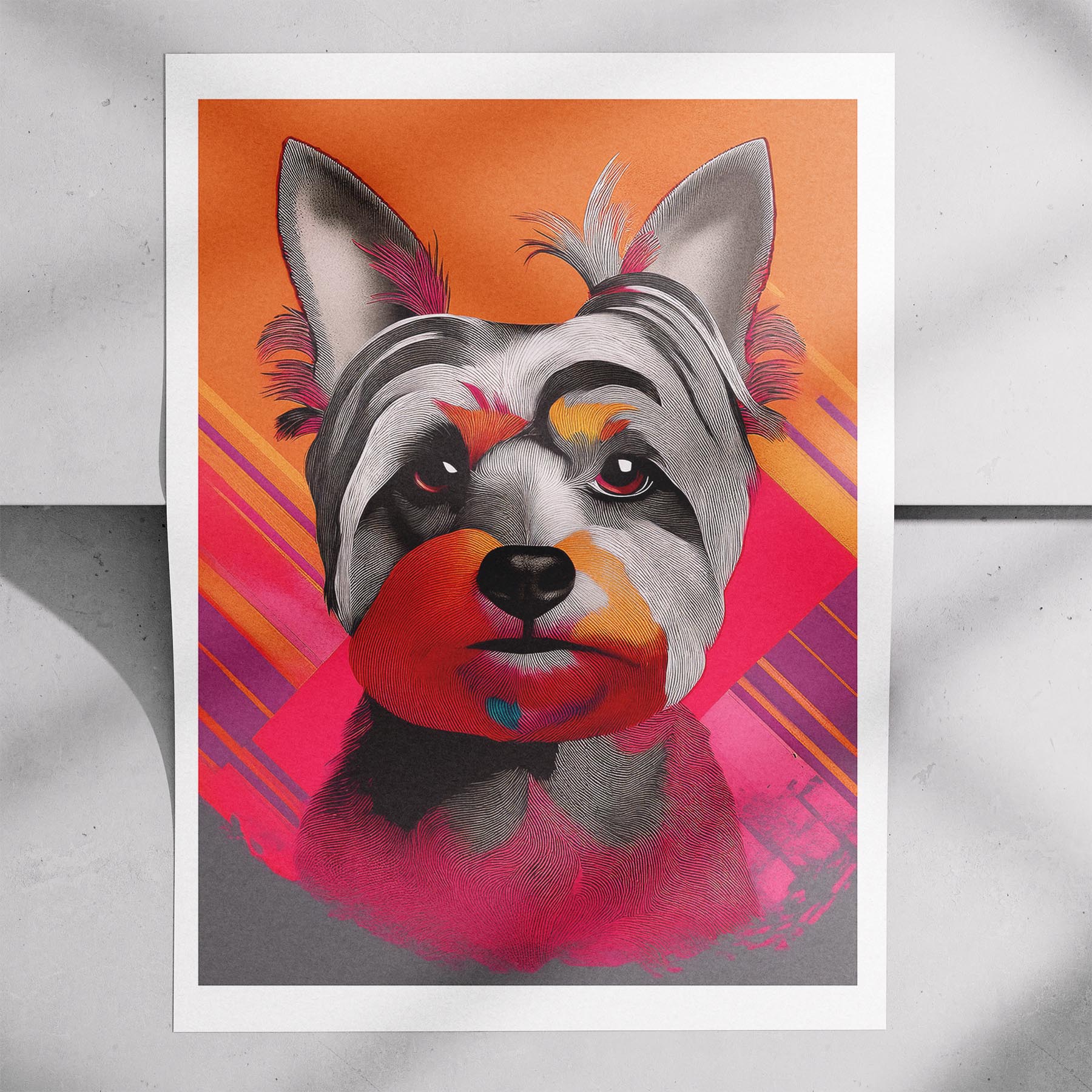 Yorkshire Terrier Modern Pop Dog Series image 7